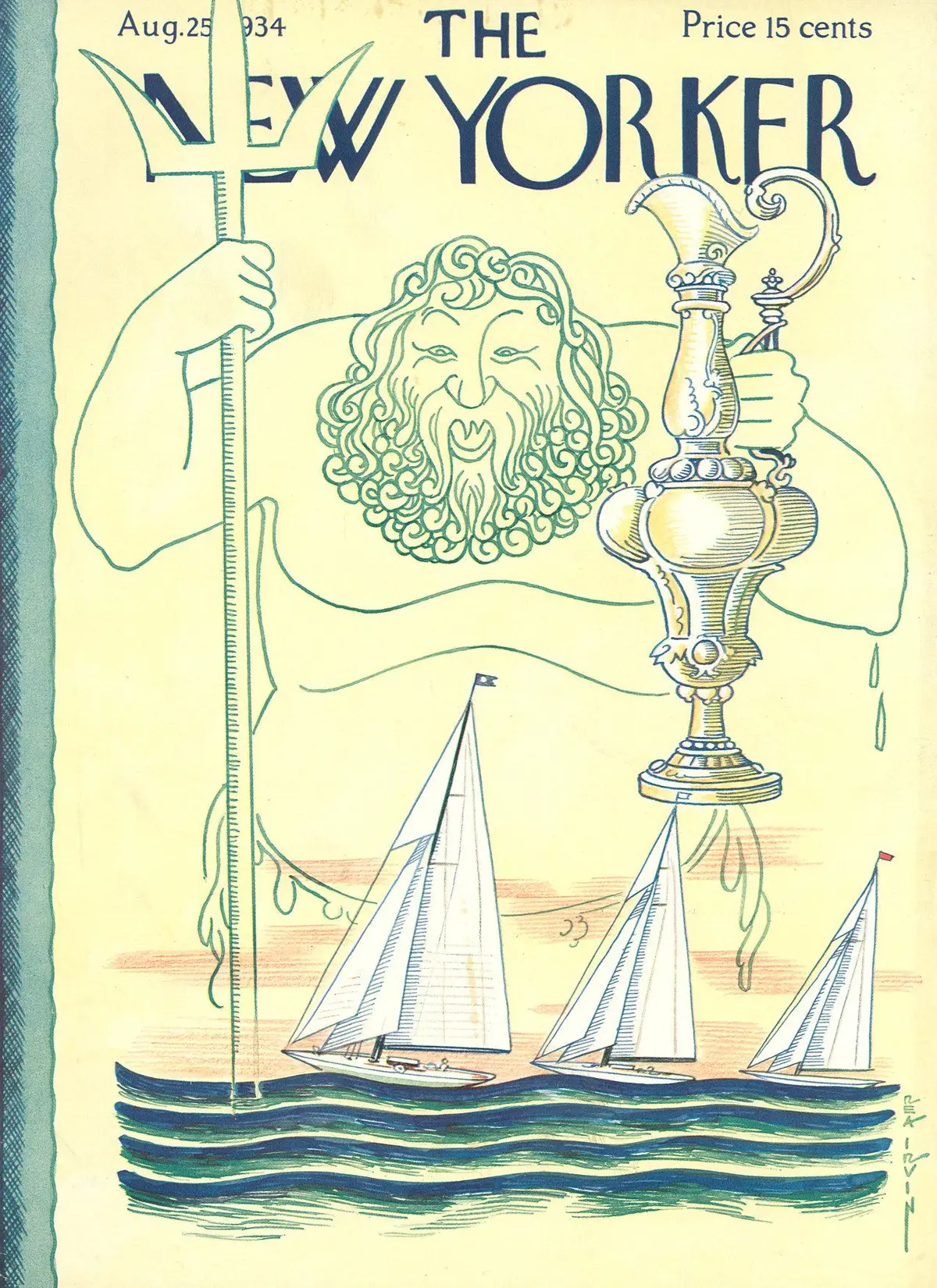 Обложка The New Yorker, 25 августа 1934, художник Реа Ирвин