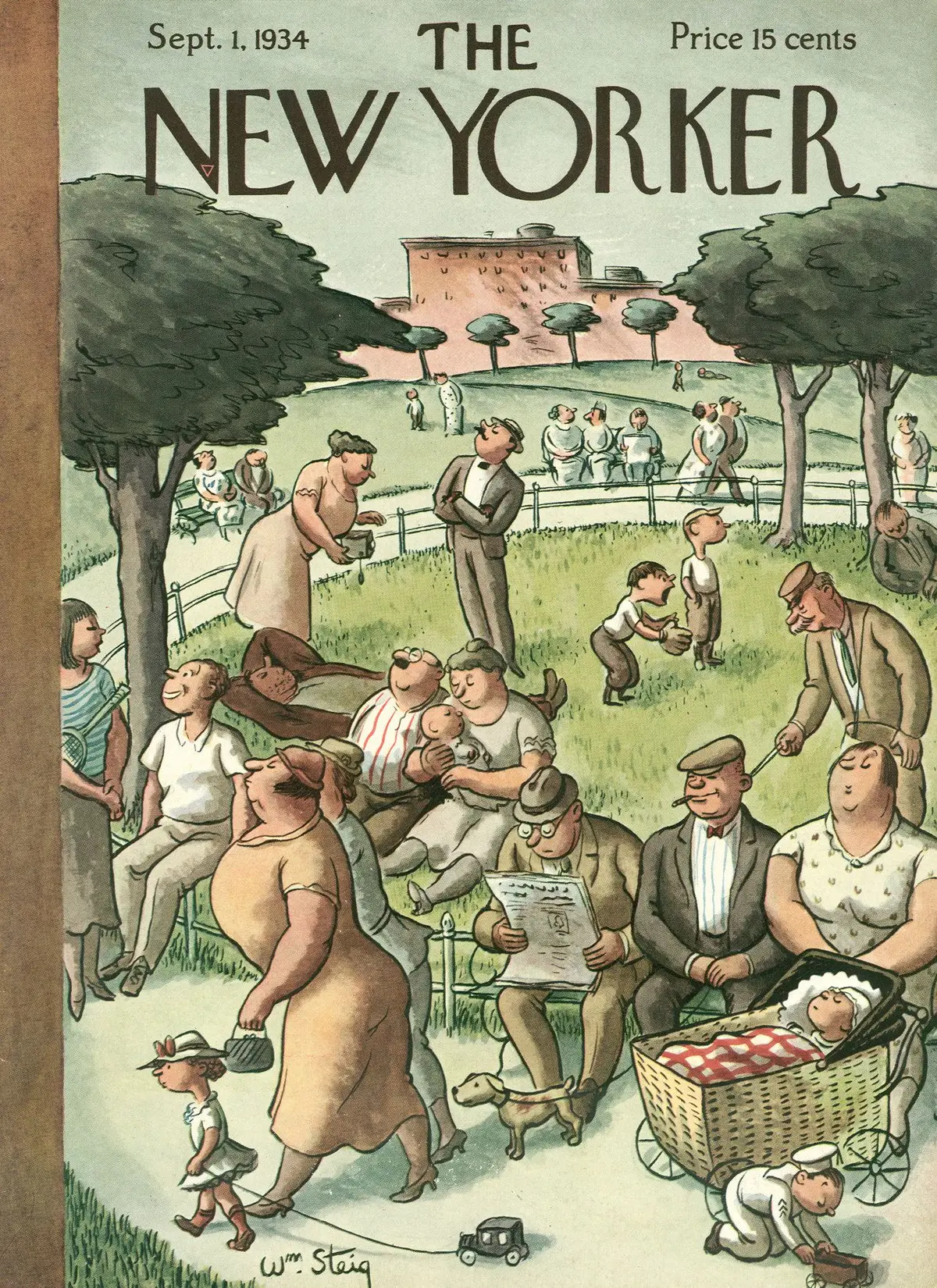 Обложка The New Yorker, 1 сентября 1934, художник Уильям Стейг