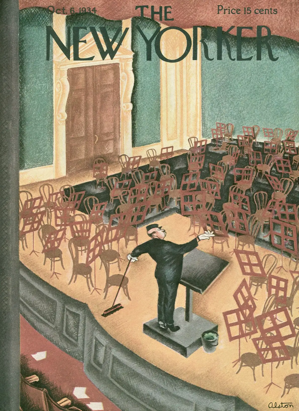 Обложка The New Yorker, 6 октября 1934, художник Чарльз Олстон