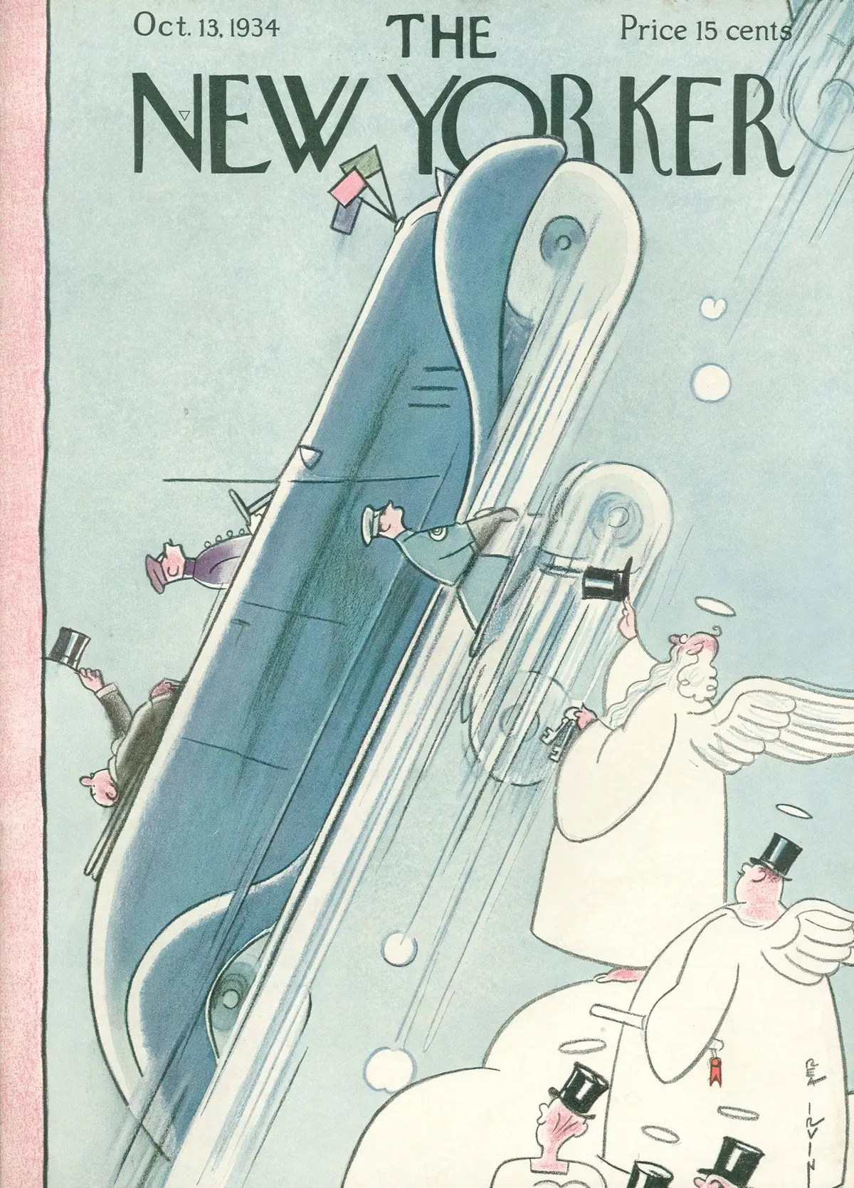 Обложка The New Yorker, 13 октября 1934, художник Реа Ирвин