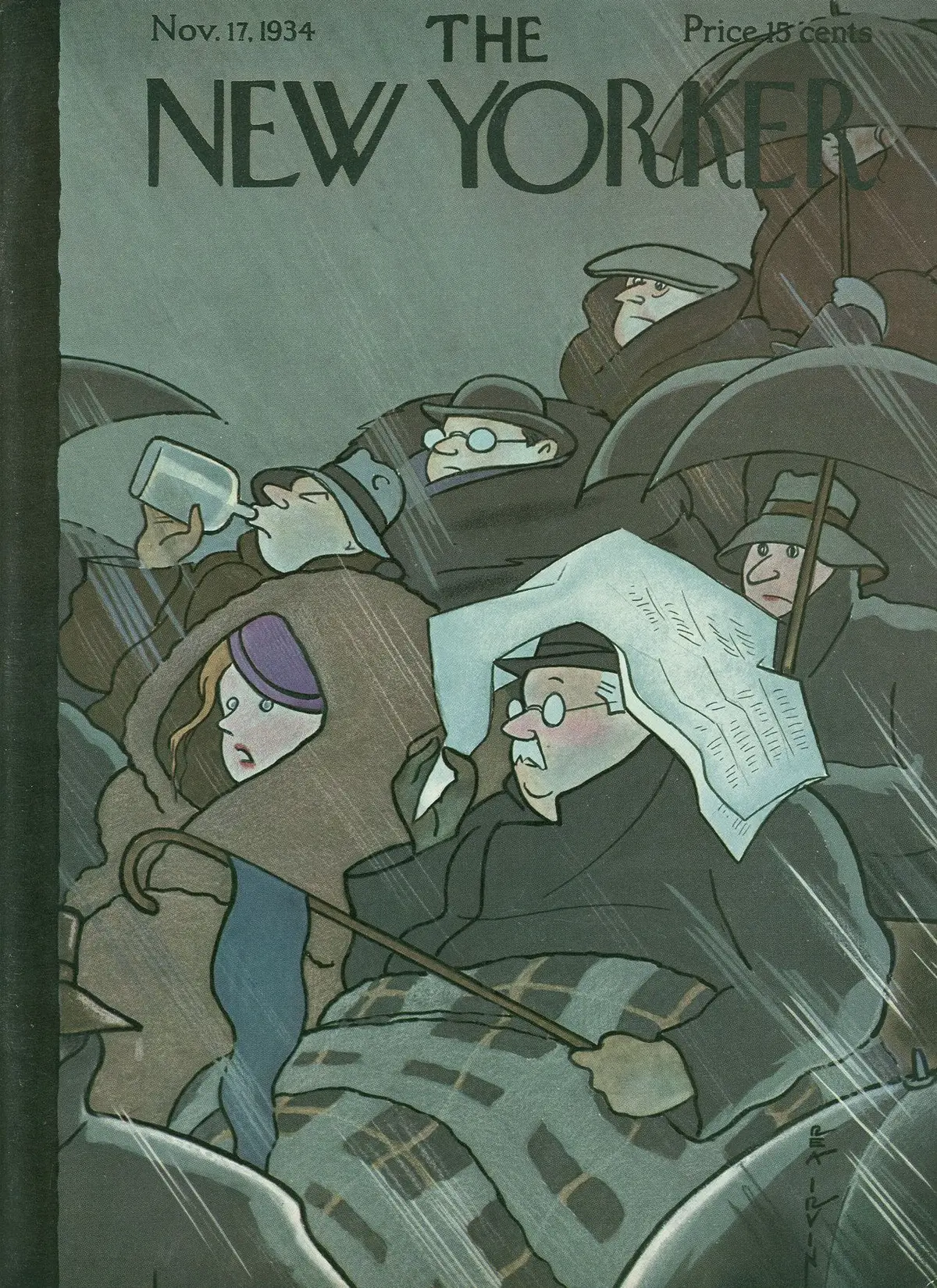 Обложка The New Yorker, 17 ноября 1934, художник Реа Ирвин