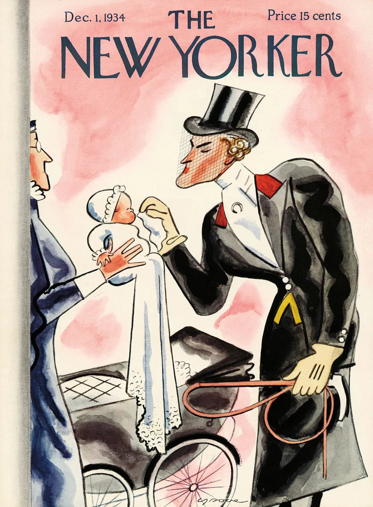 Обложка The New Yorker, 1 декабря 1934, художник Леонард Дав