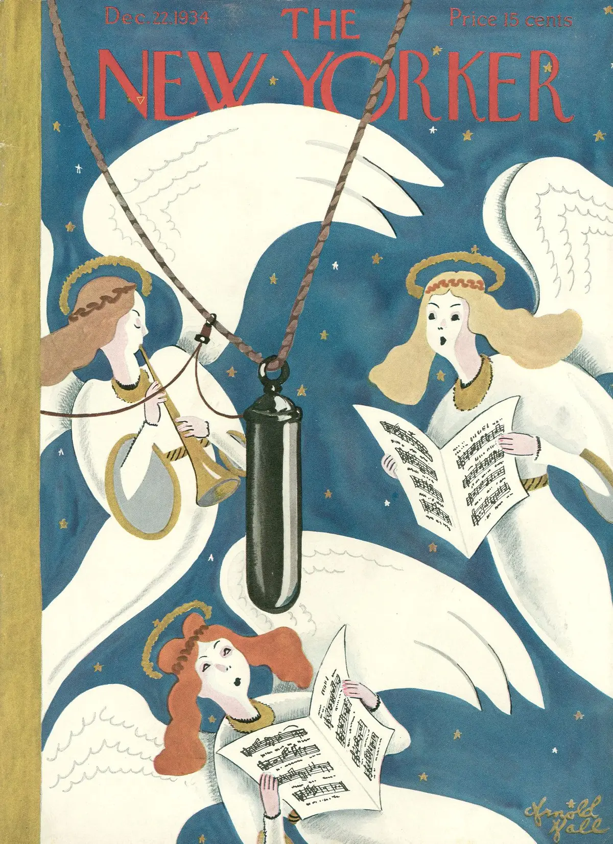 Обложка The New Yorker, 22 декабря 1934, художник Арнольд Абнер Холл