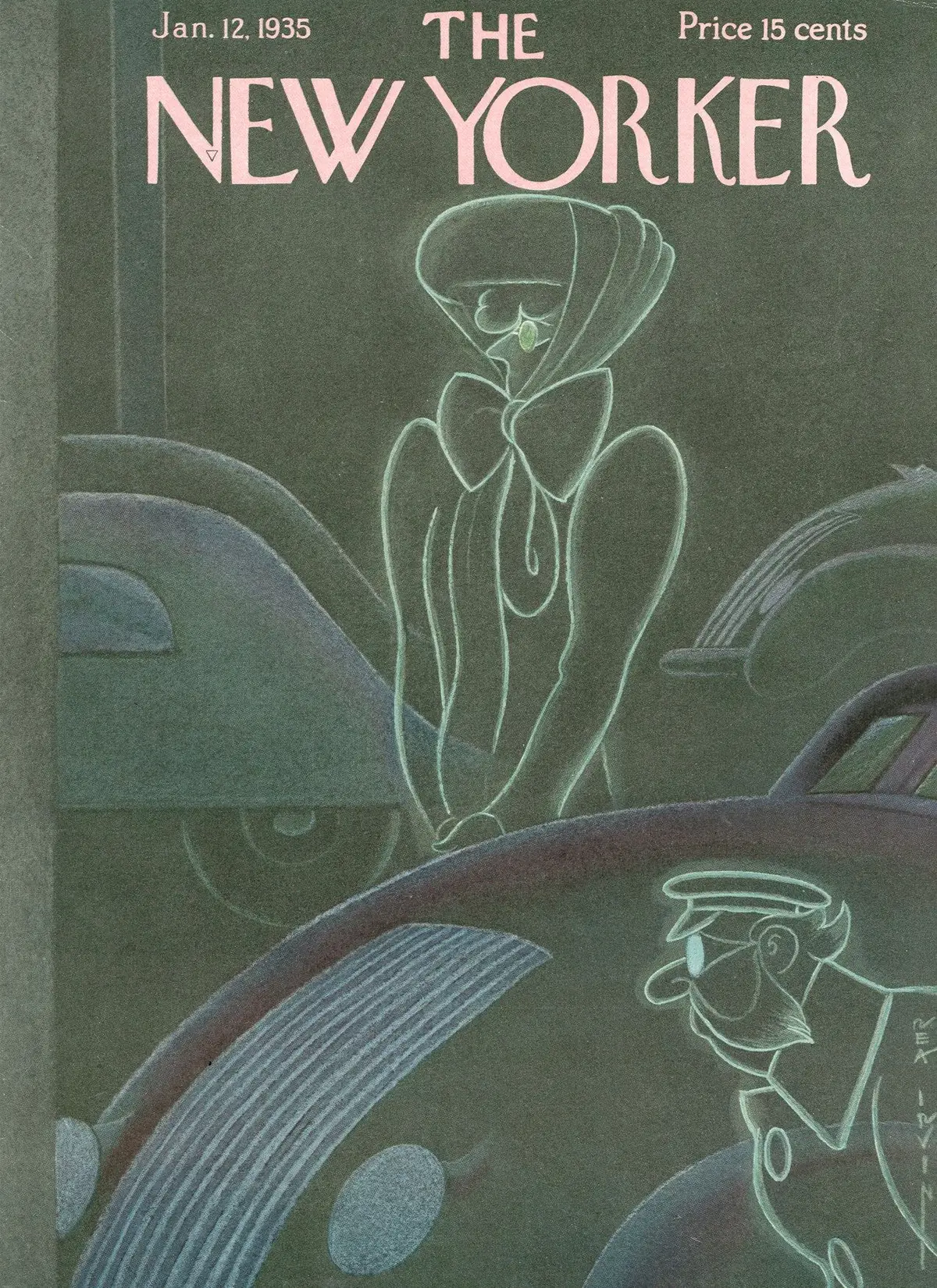 Обложка The New Yorker, 12 января 1935, художник Реа Ирвин