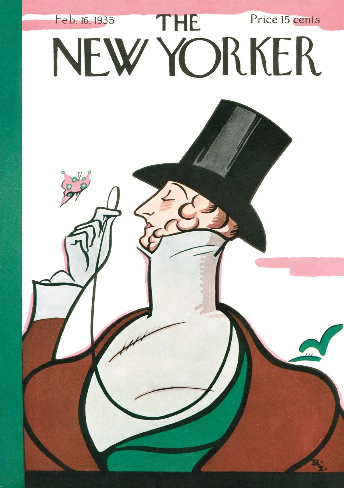 Обложка The New Yorker, 16 февраля 1935, художник Реа Ирвин