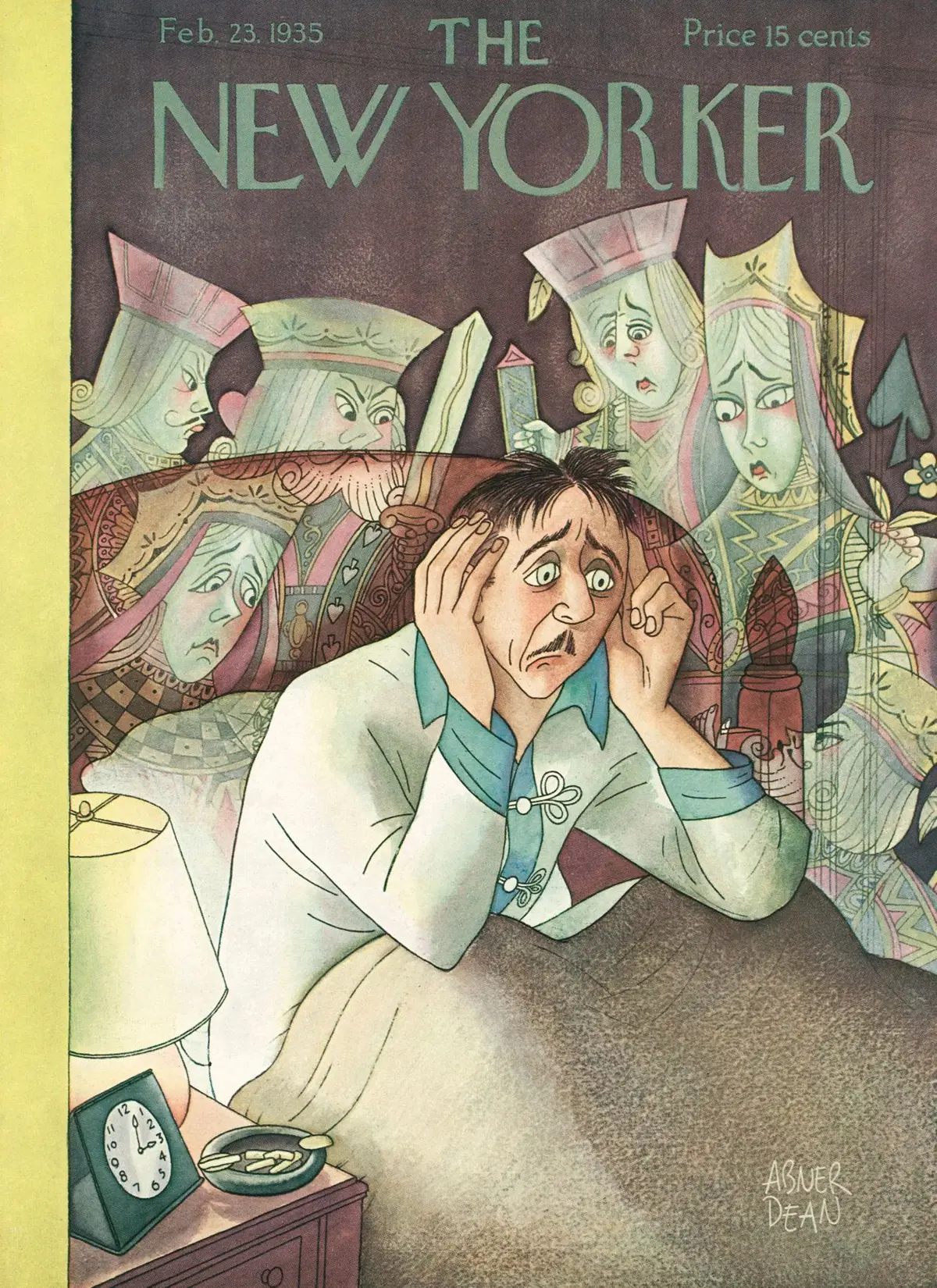 Обложка The New Yorker, 23 февраля 1935, художник Абнер Дин