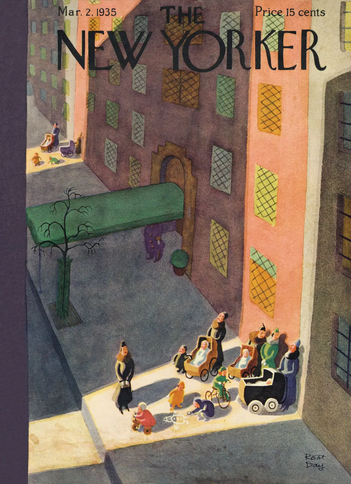 Обложка The New Yorker, 2 марта 1935, художник Роберт Дэй