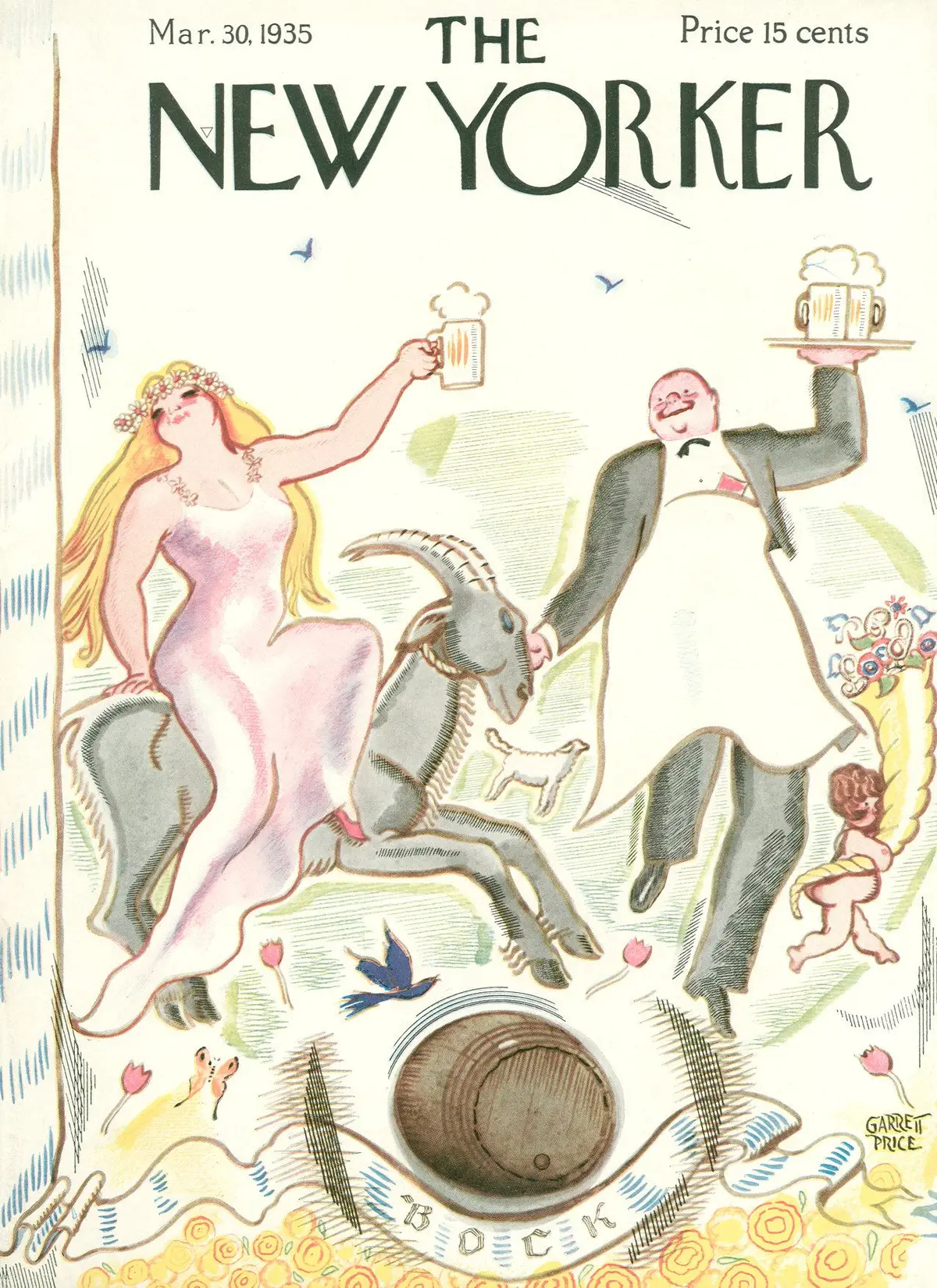 Обложка The New Yorker, 30 марта 1935, художник Гарретт Прайс
