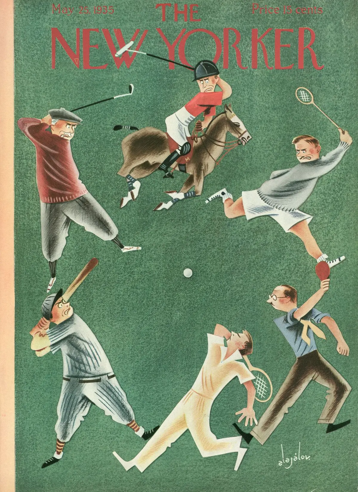 Обложка The New Yorker, 25 мая 1935, художник Константин Алажалов