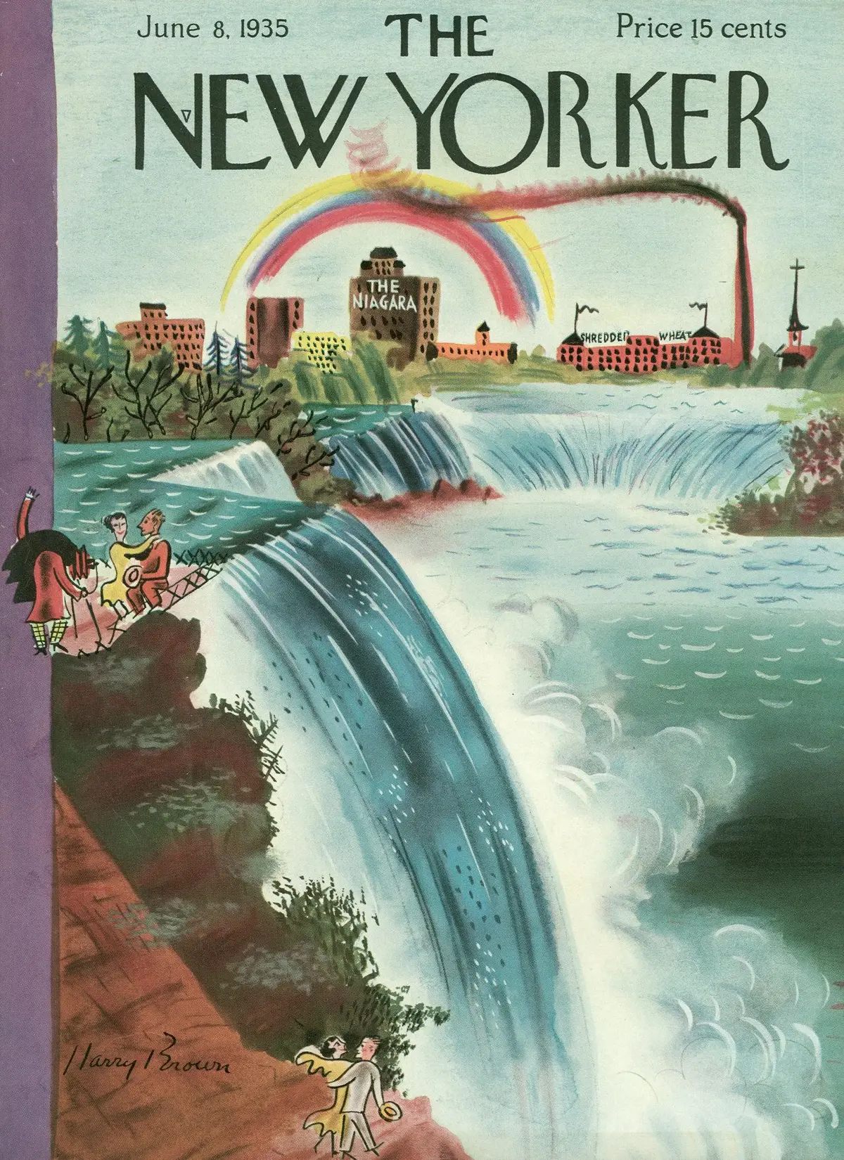 Обложка The New Yorker, 8 июня 1935, художник Гарри Браун