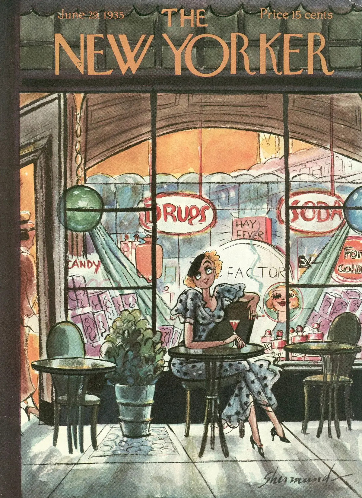Обложка The New Yorker, 29 июня 1935, художник Барбара Шермунд