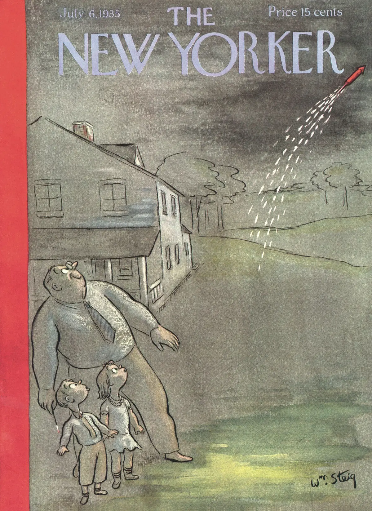 Обложка The New Yorker, 6 июля 1935, художник Уильям Стейг