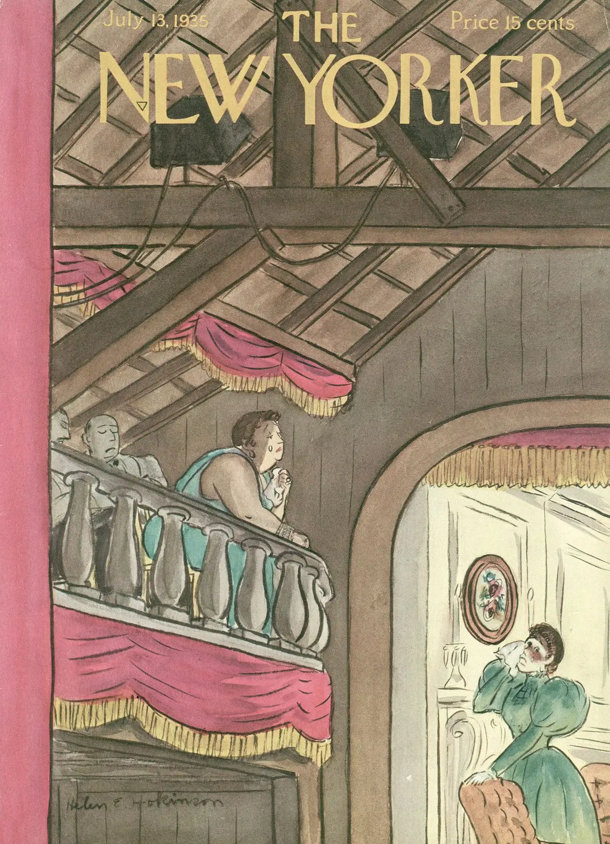 Обложка The New Yorker, 13 июля 1935, художник Хелен Э. Хокинсон