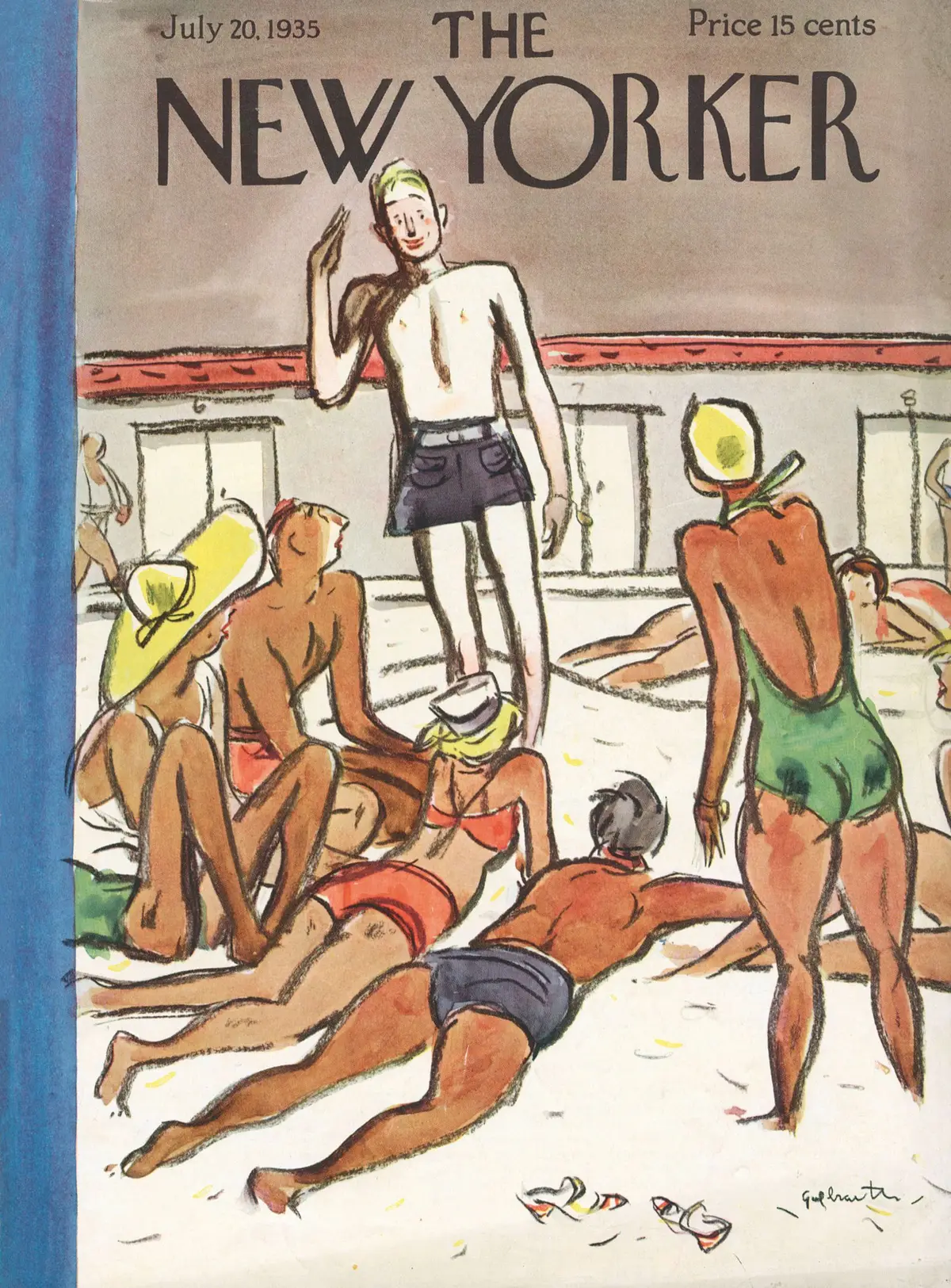 Обложка The New Yorker, 20 июля 1935, художник Уильям Кроуфорд Гэлбрейт