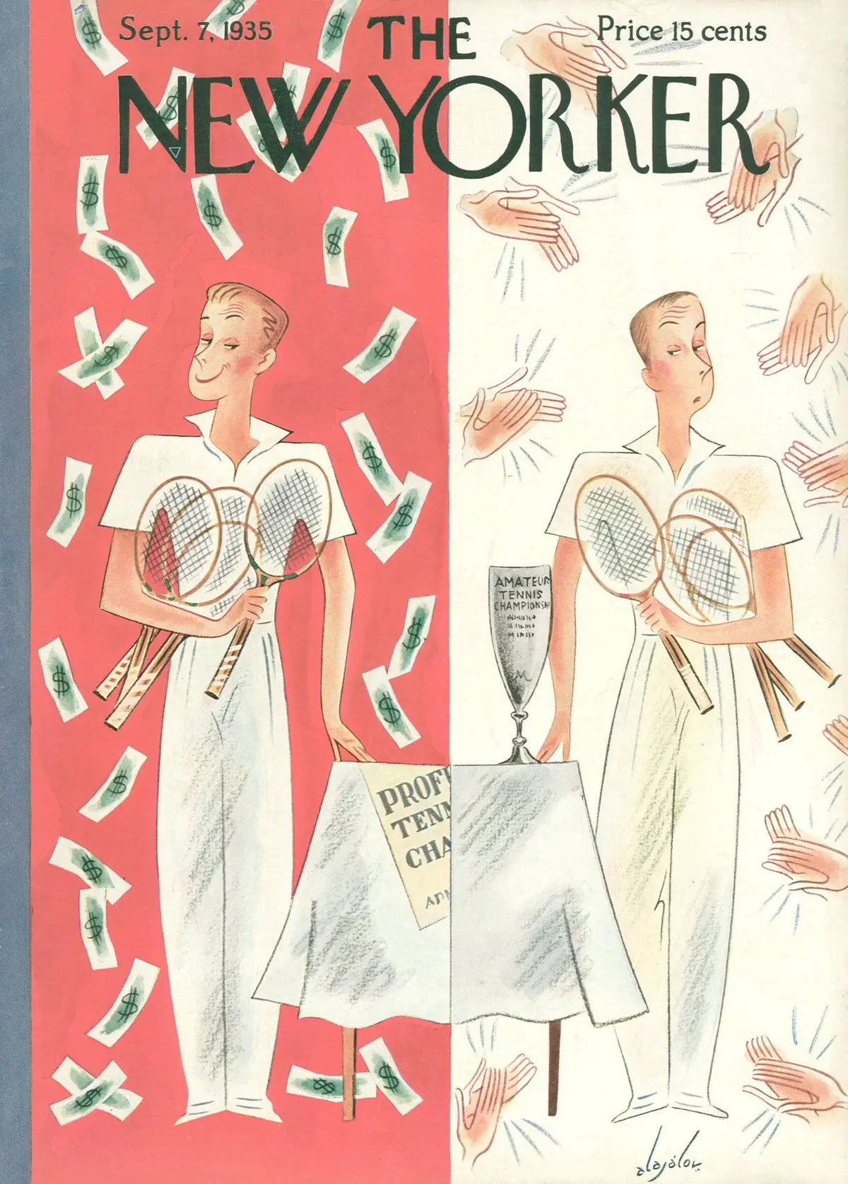 Обложка The New Yorker, 7 сентября 1935, художник Константин Алажалов