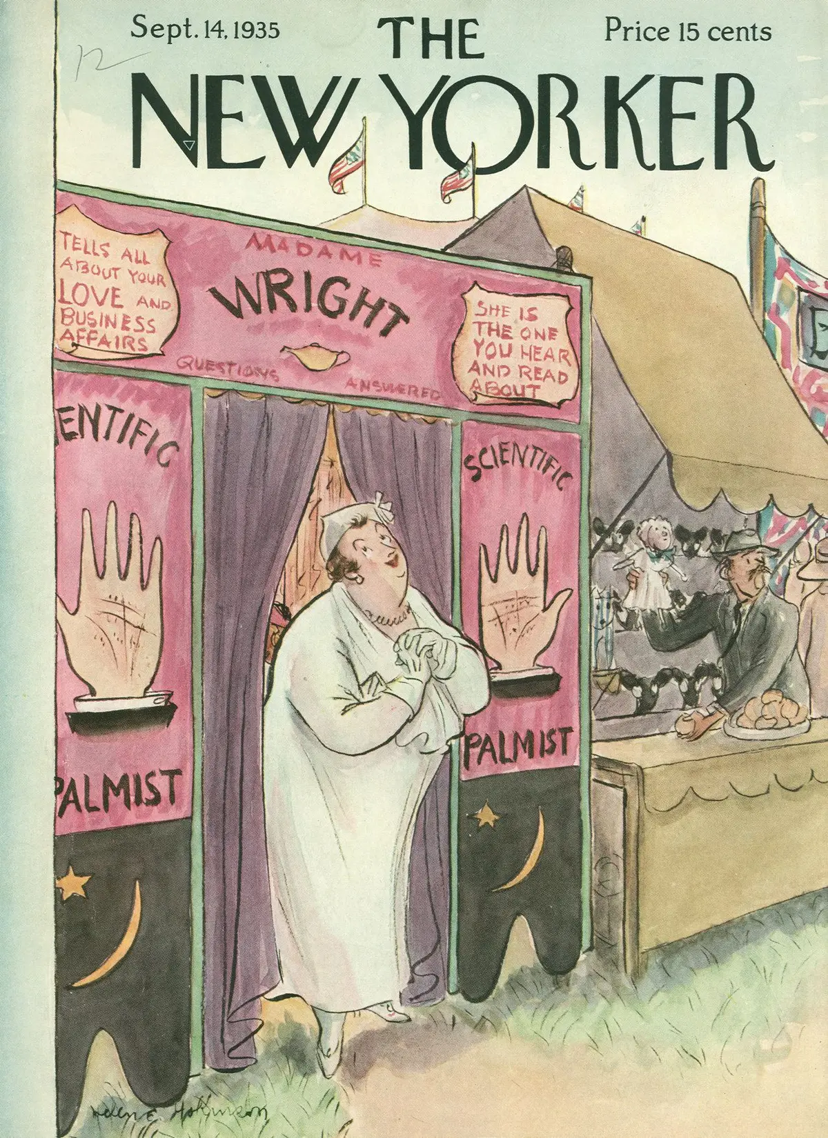 Обложка The New Yorker, 14 сентября 1935, художник Хелен Э. Хокинсон