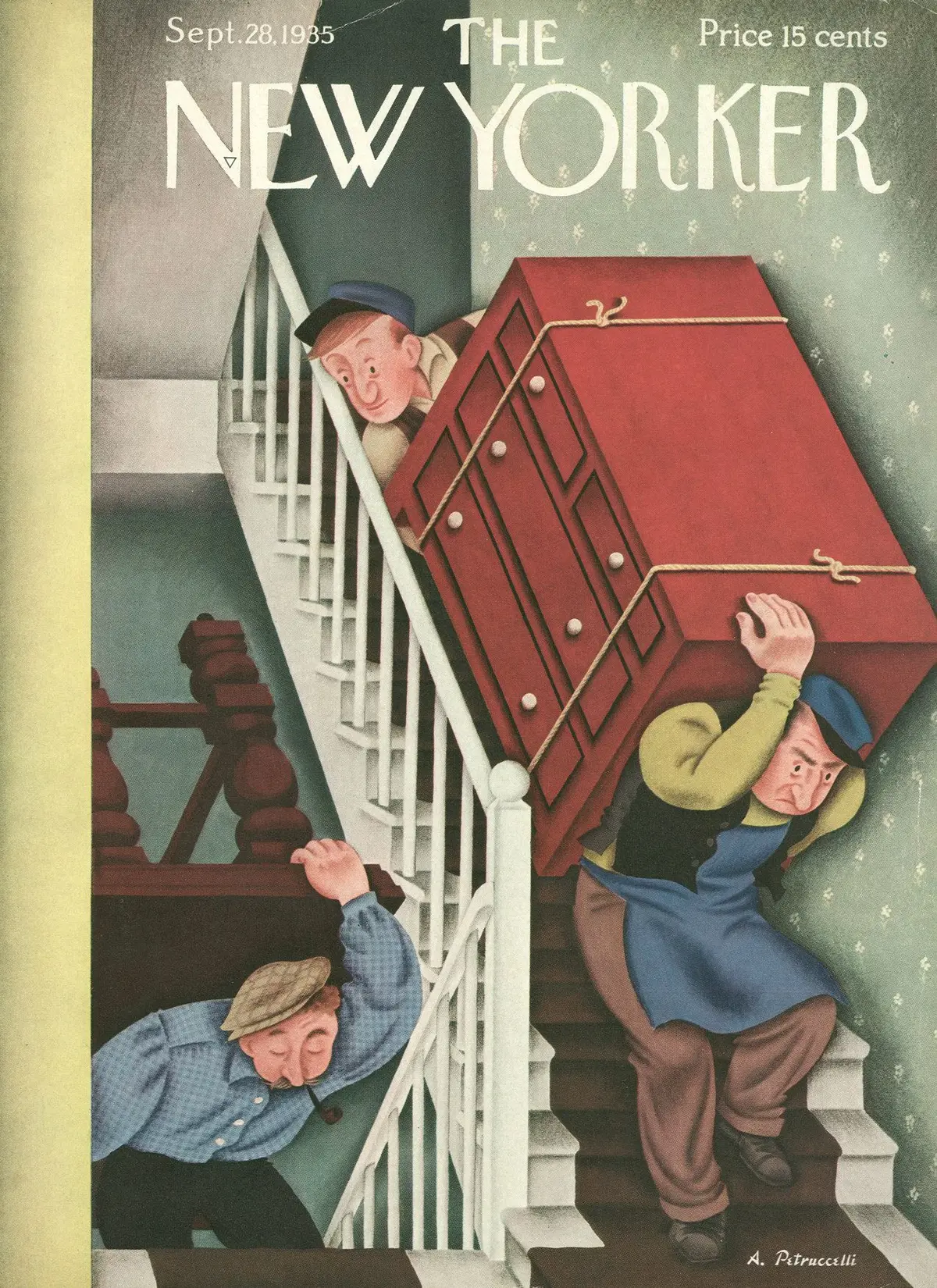 Обложка The New Yorker, 28 сентября 1935, художник Антонио Петруччелли
