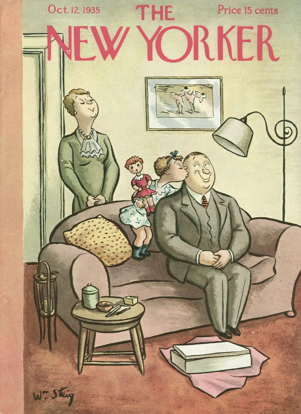 Обложка The New Yorker, 12 октября 1935, художник Уильям Стейг