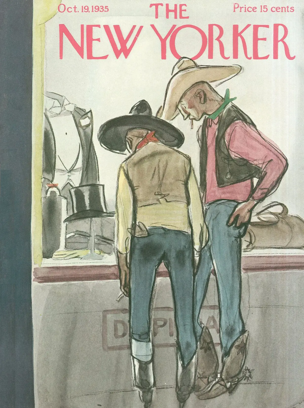 Обложка The New Yorker, 19 октября 1935, художник Уильям Кроуфорд Гэлбрейт