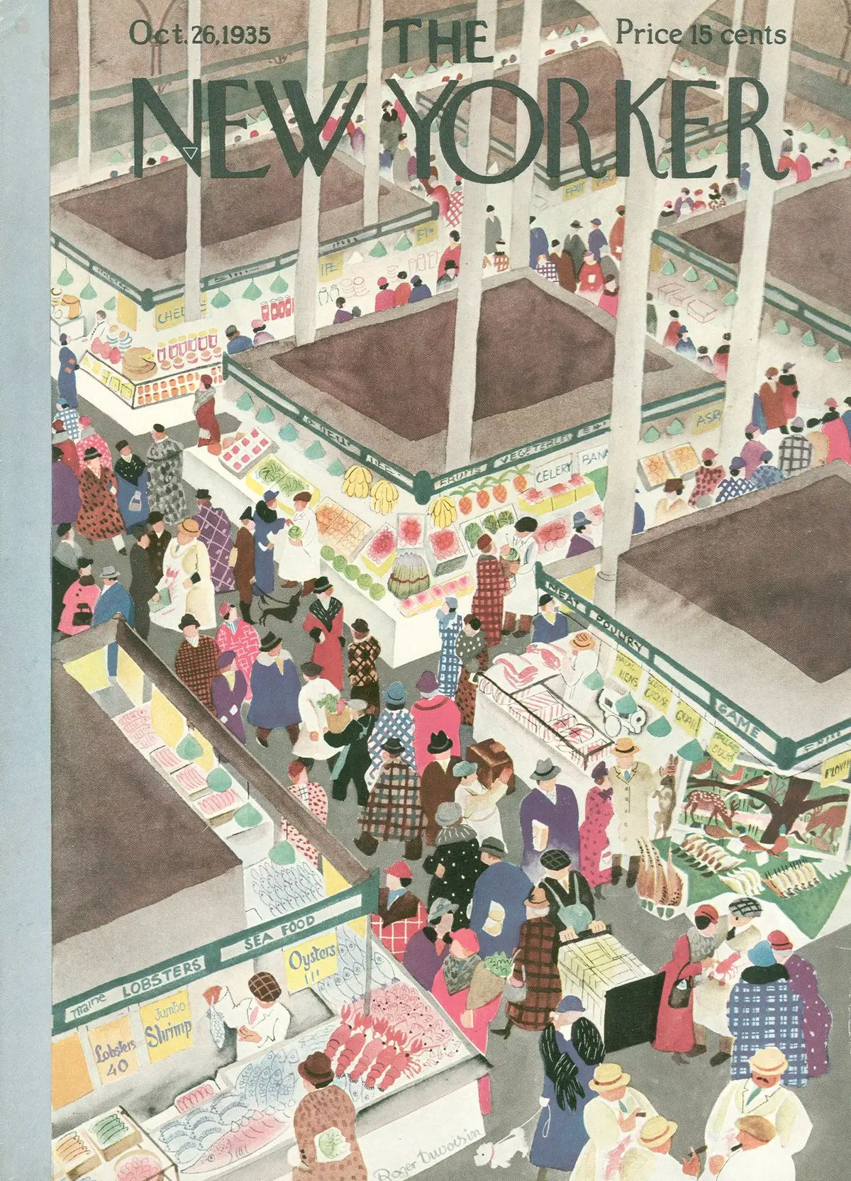Обложка The New Yorker, 26 октября 1935, художник Роже Дювуазен