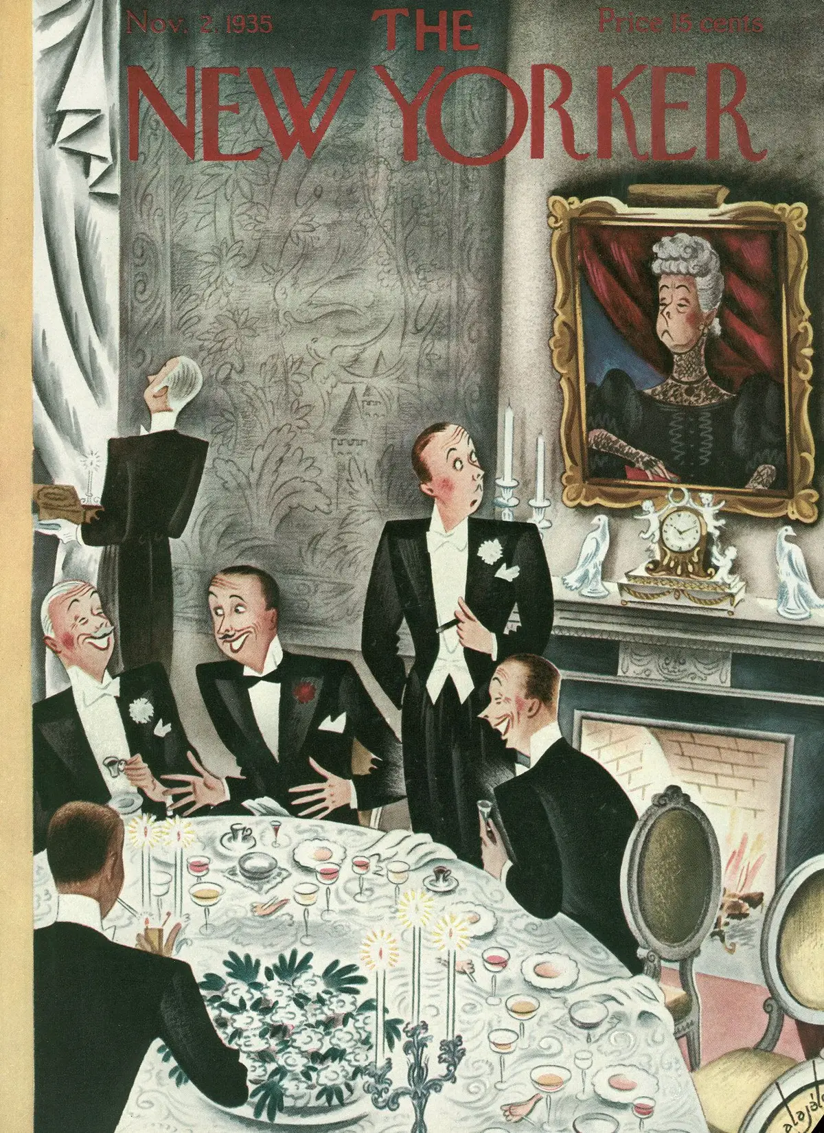 Обложка The New Yorker, 2 ноября 1935, художник Константин Алажалов