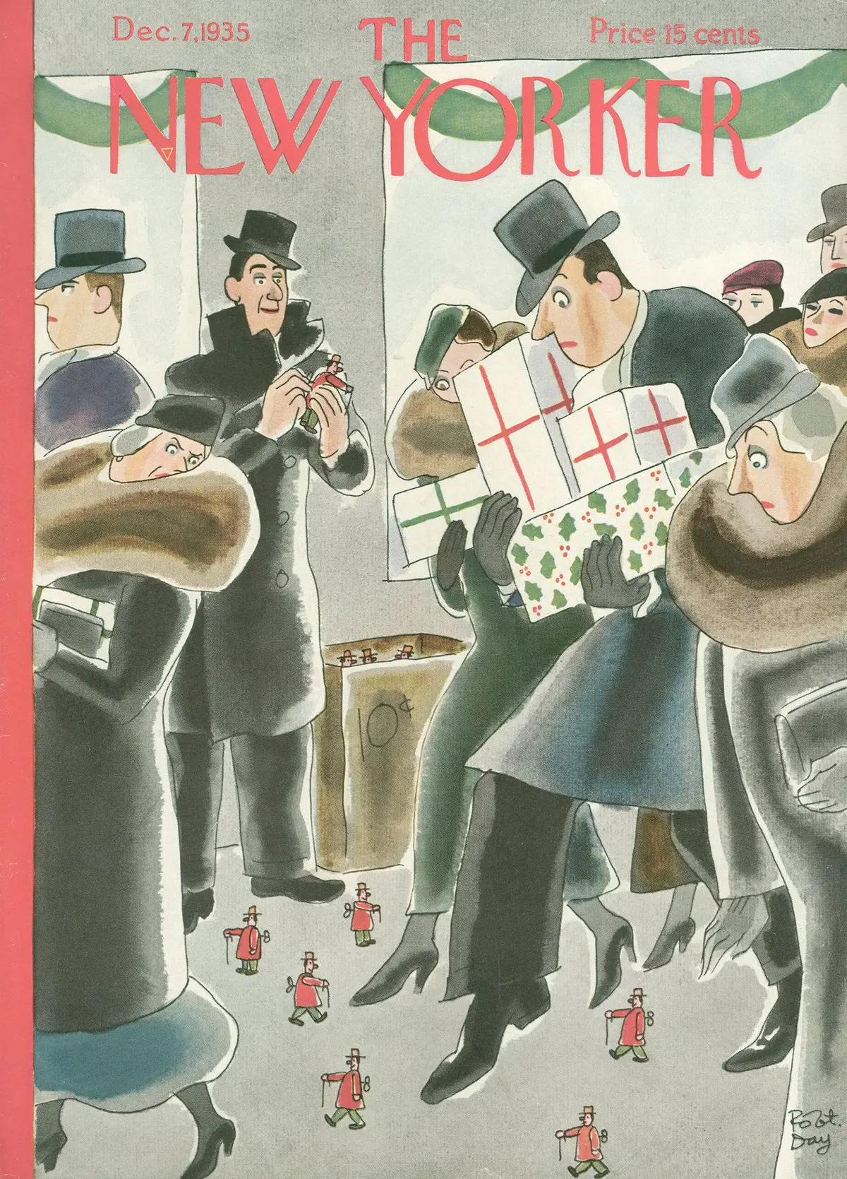 Обложка The New Yorker, 7 декабря 1935, художник Роберт Дэй