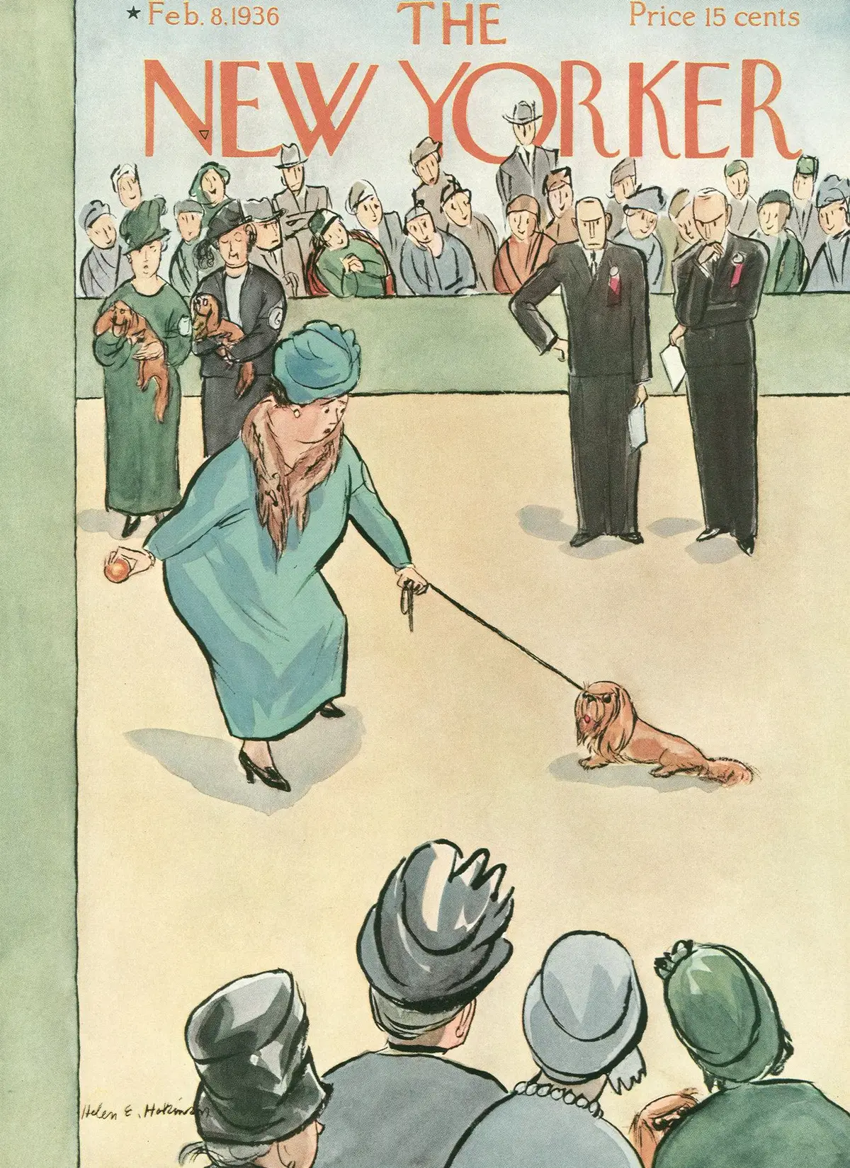 Обложка The New Yorker, 8 февраля 1936, художник Хелен Э. Хокинсон