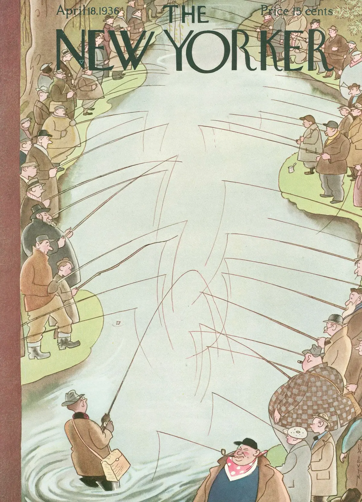 Обложка The New Yorker, 18 апреля 1936, художник Реа Ирвин