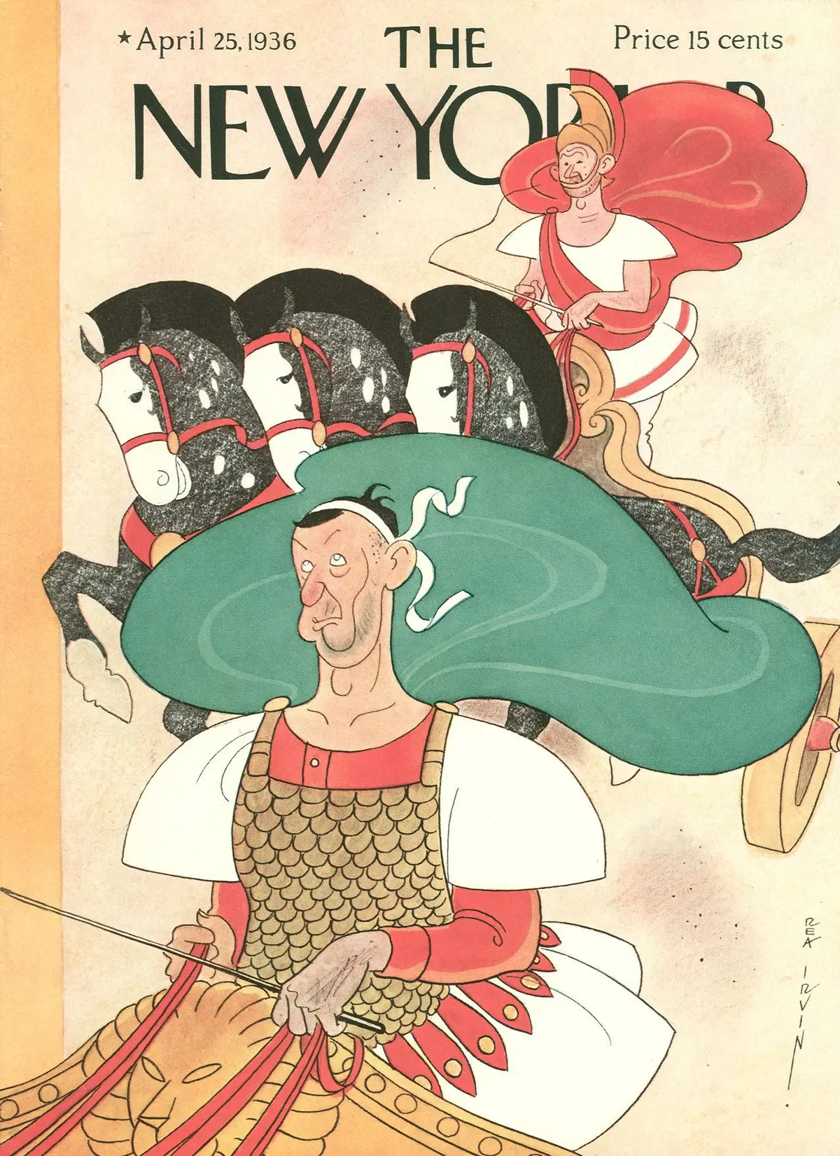 Обложка The New Yorker, 25 апреля 1936, художник Реа Ирвин