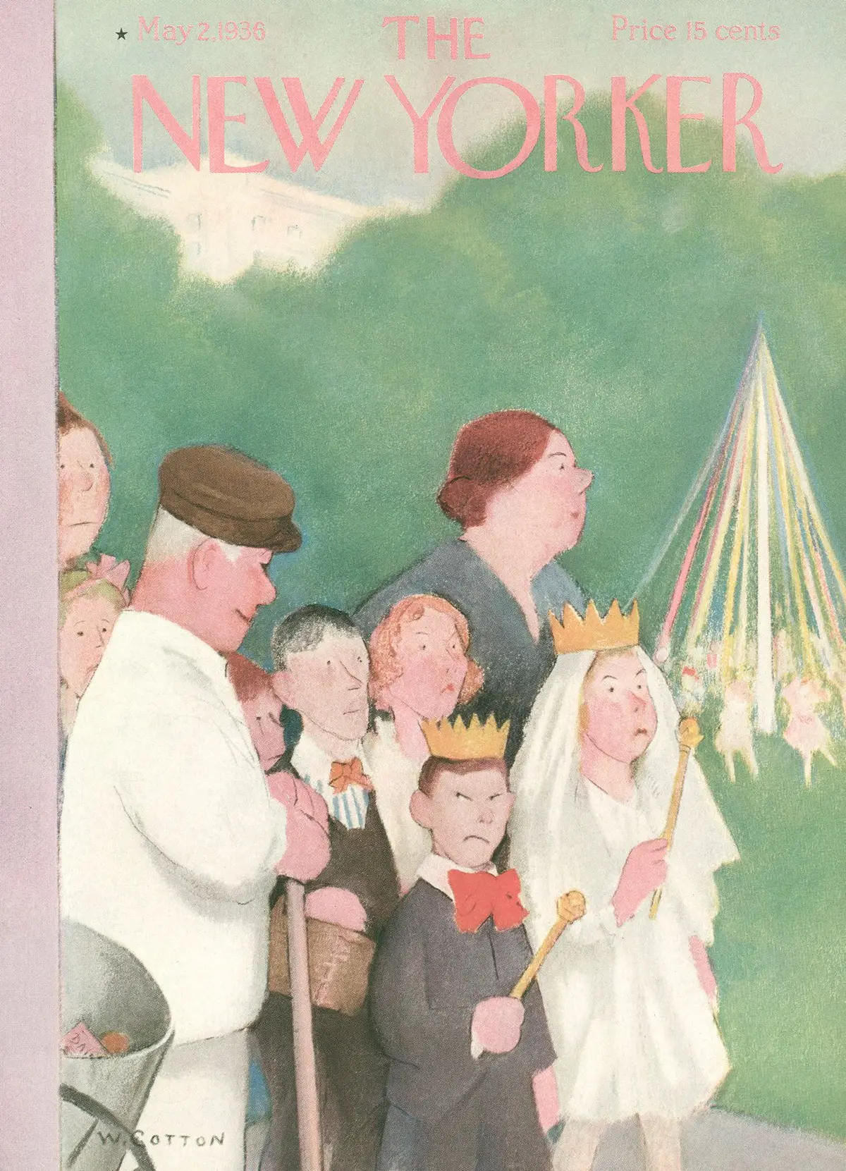 Обложка The New Yorker, 2 мая 1936, художник Уильям Коттон