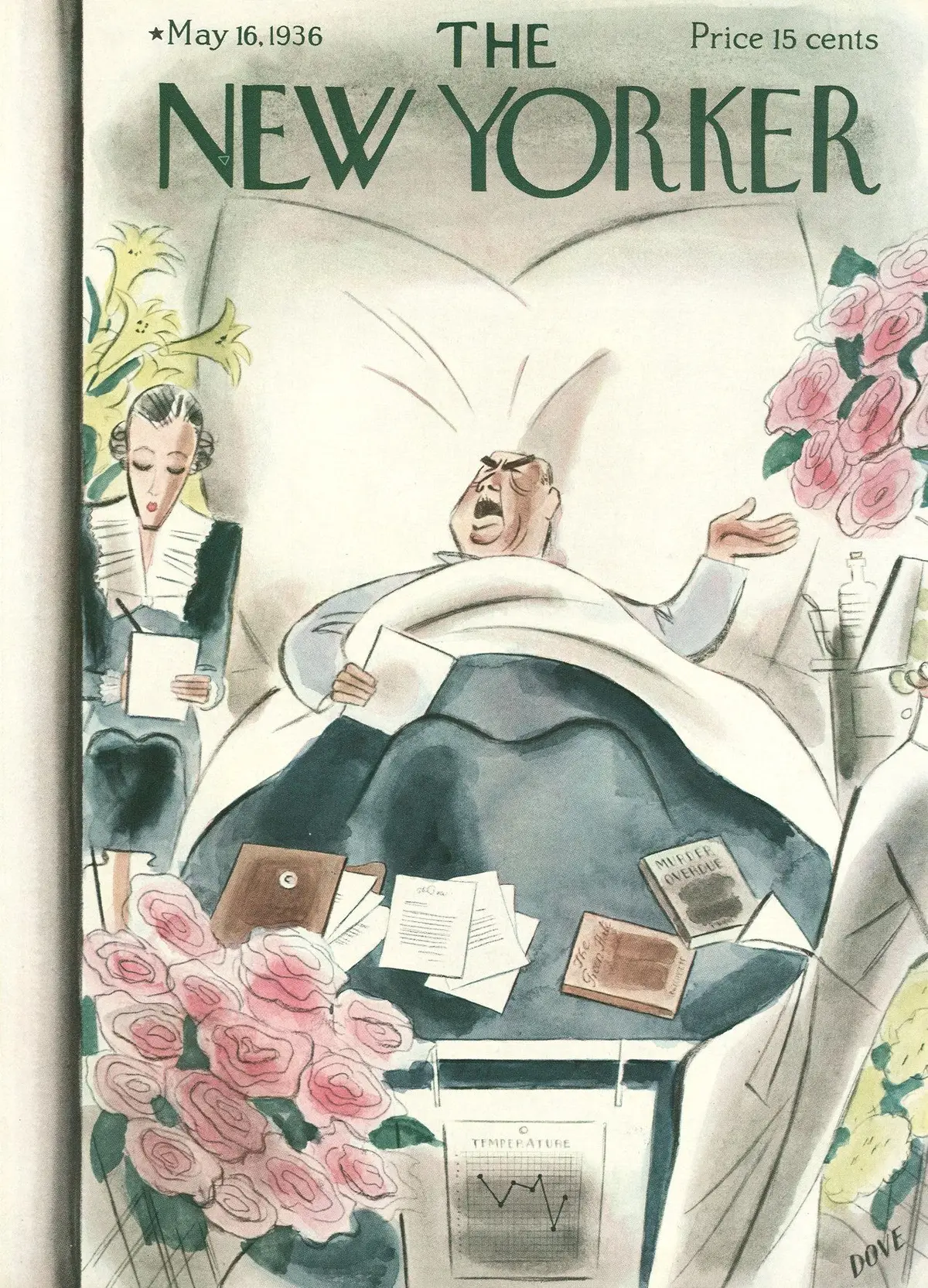 Обложка The New Yorker, 16 мая 1936, художник Леонард Дав