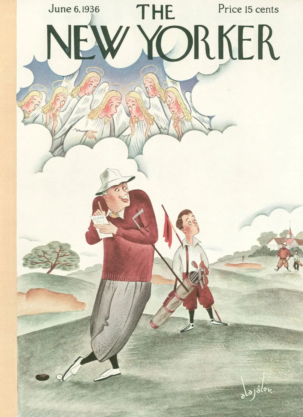 Обложка The New Yorker, 6 июня 1936, художник Константин Алажалов