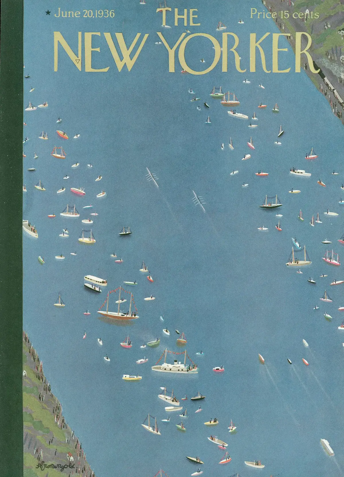 Обложка The New Yorker, 20 июня 1936, художник Адольф К. Кроненголд