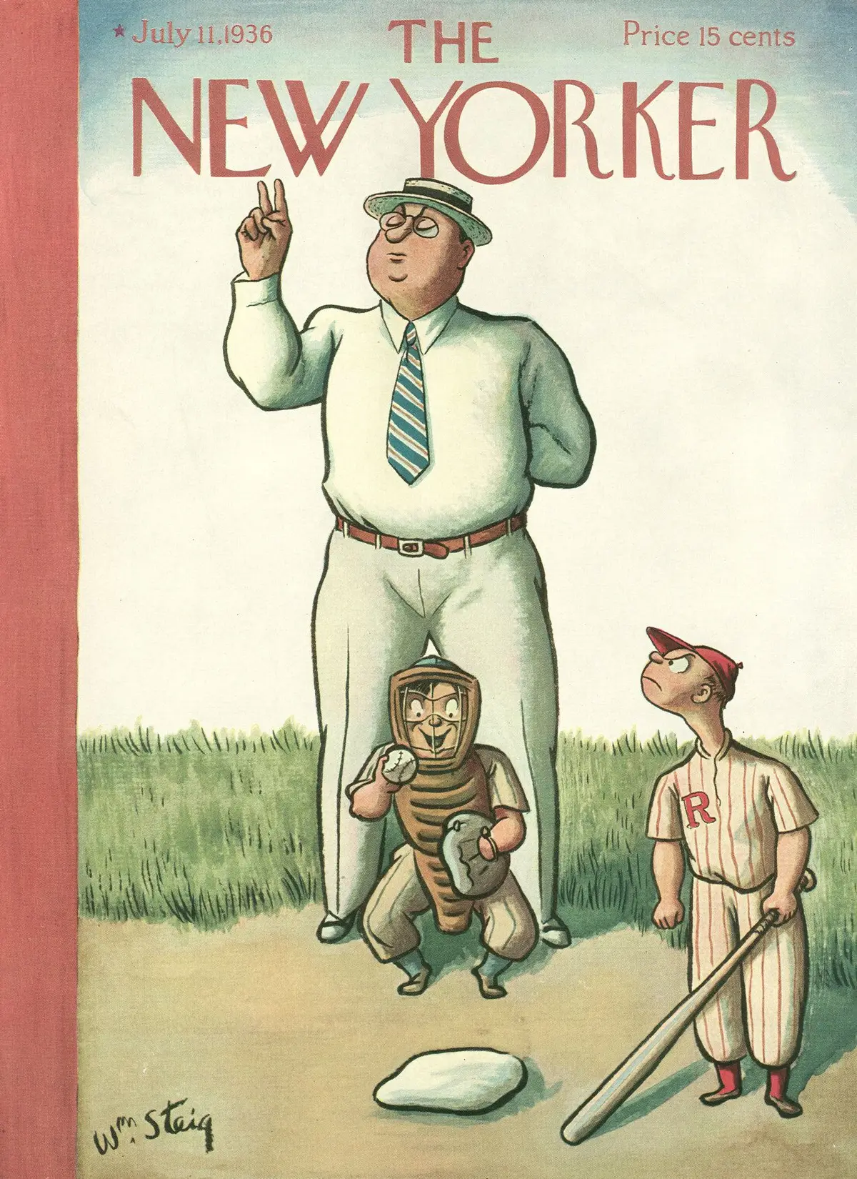 Обложка The New Yorker, 11 июля 1936, художник Уильям Стейг