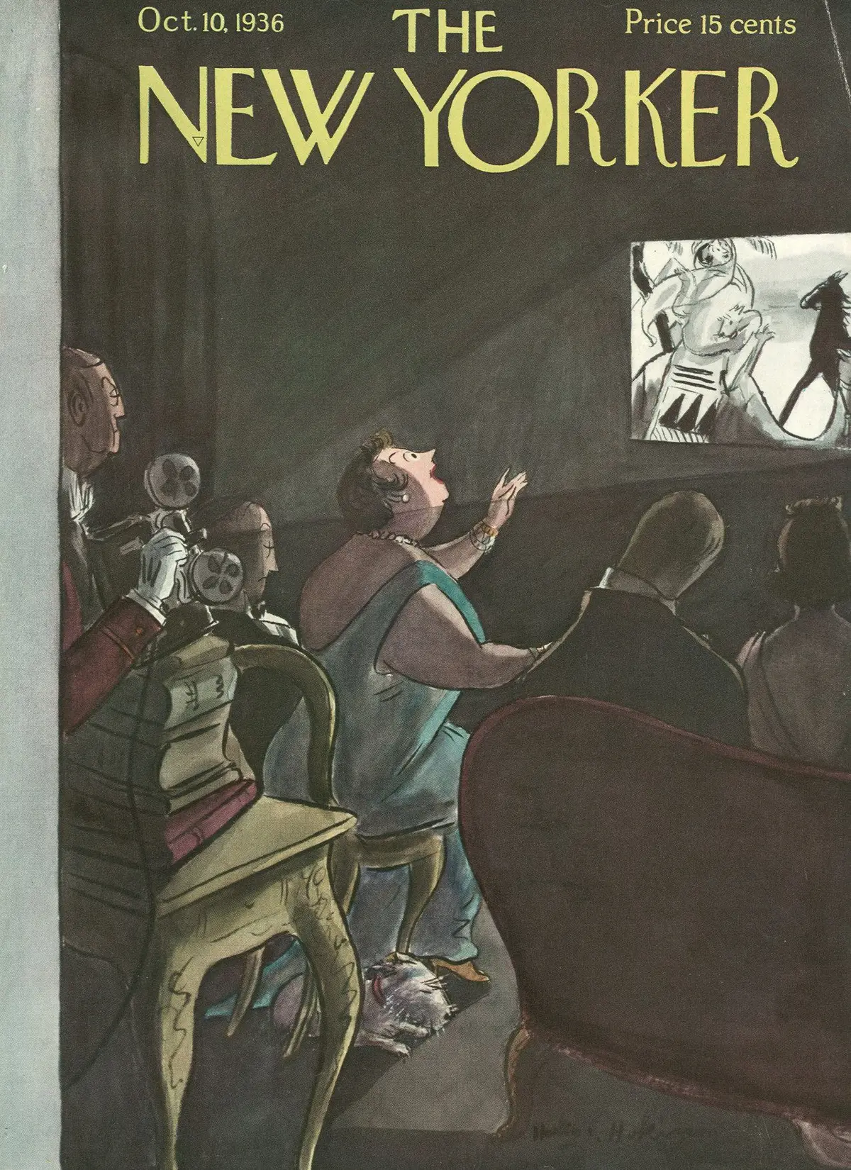 Обложка The New Yorker, 10 октября 1936, художник Хелен Э. Хокинсон