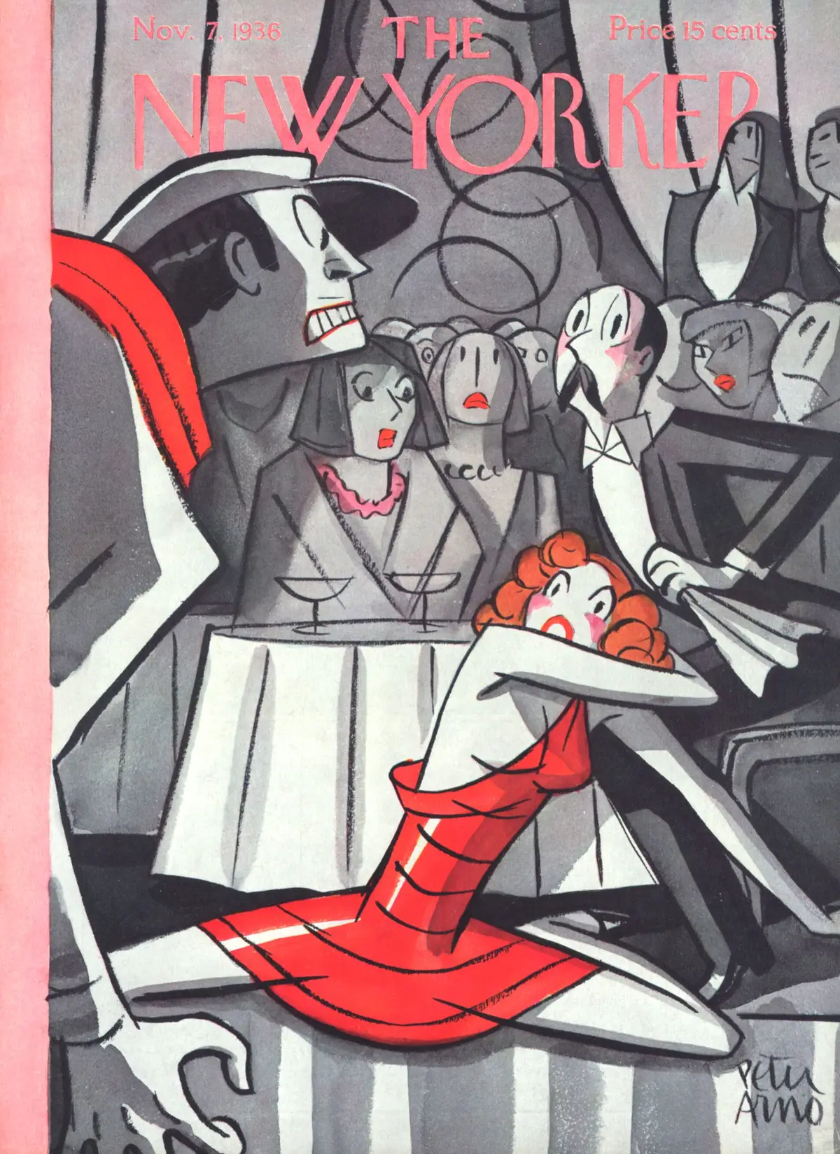 Обложка The New Yorker, 7 ноября 1936, художник Питер Арно