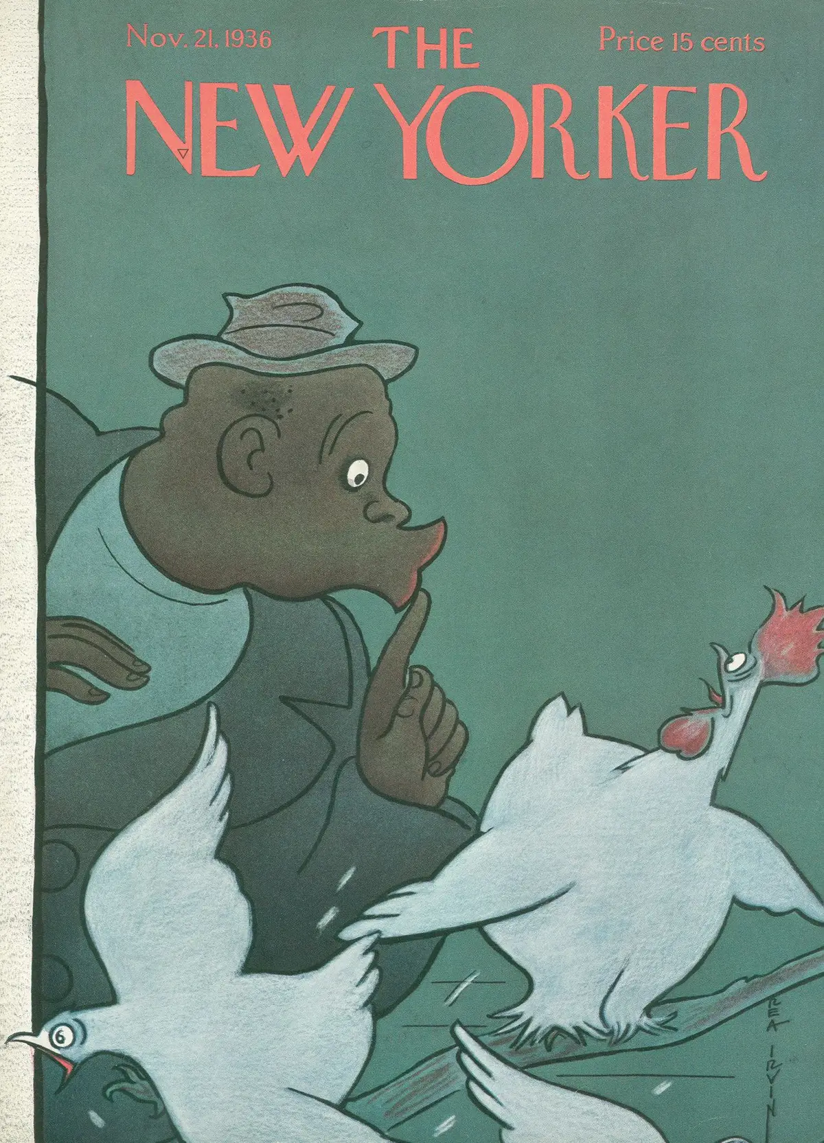 Обложка The New Yorker, 21 ноября 1936, художник Реа Ирвин