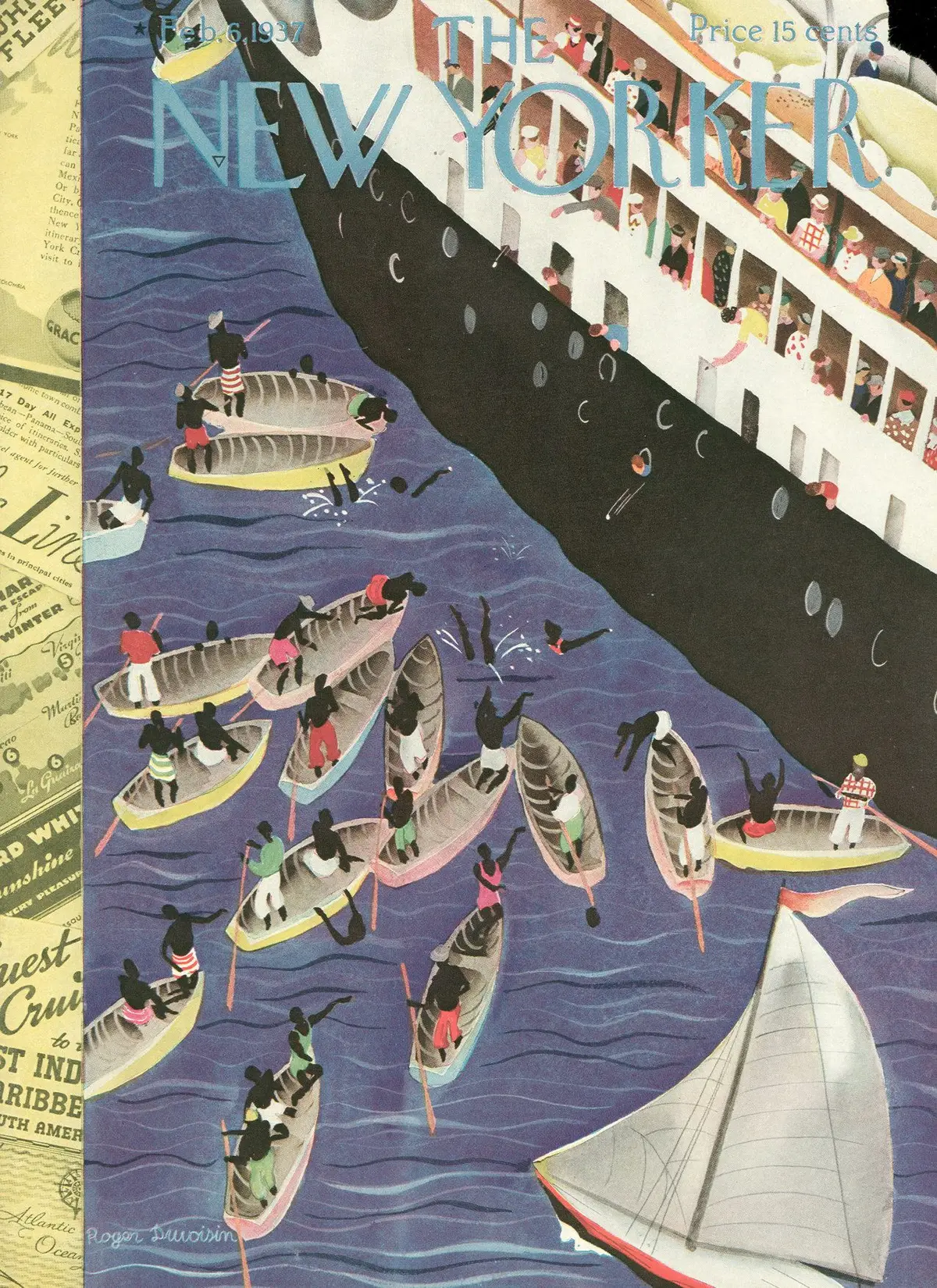 Обложка The New Yorker, 6 февраля 1937, художник Роже Дювуазен