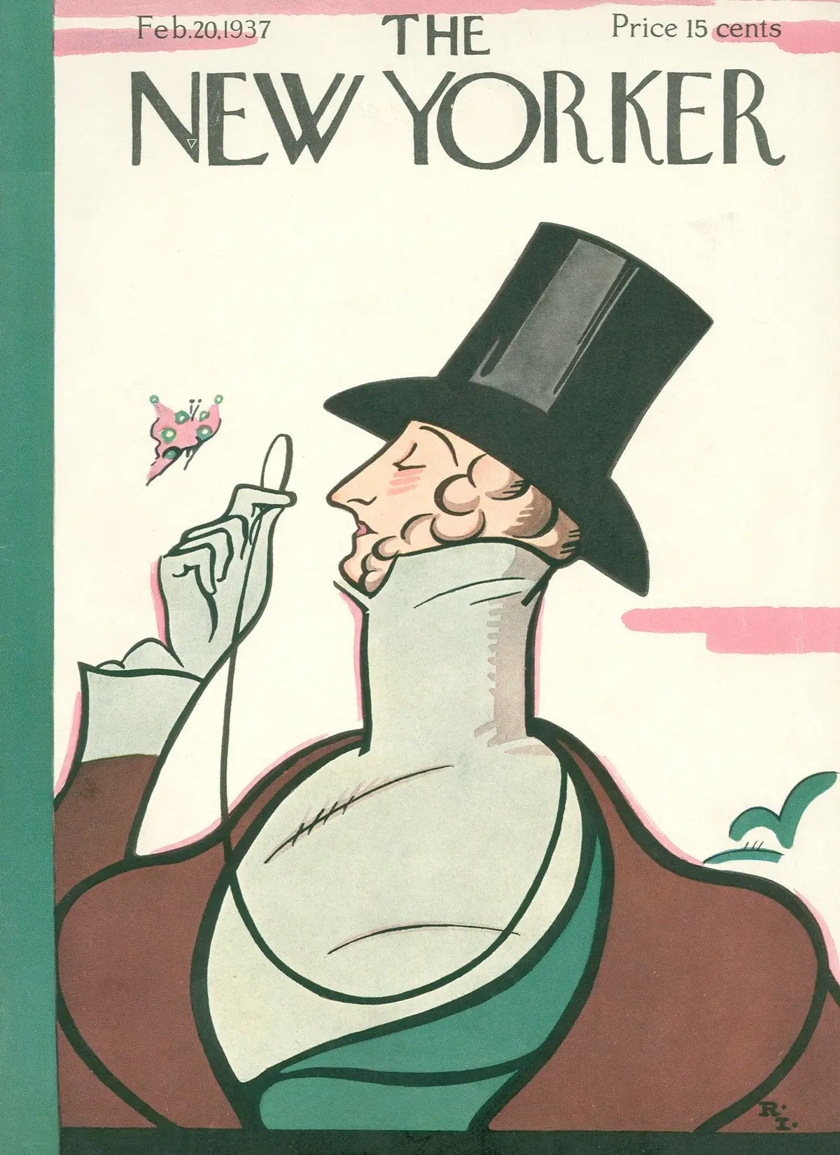 Обложка The New Yorker, 20 февраля 1937, художник Реа Ирвин