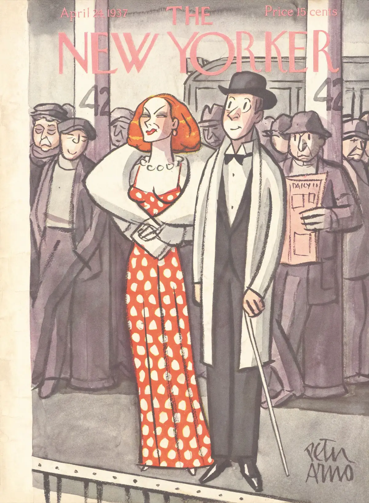 Обложка The New Yorker, 24 апреля 1937, художник Питер Арно