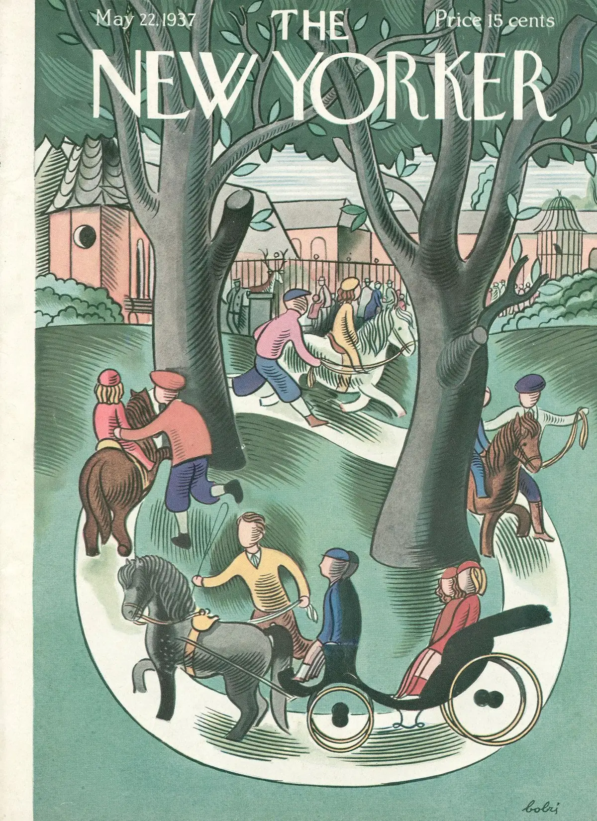 Обложка The New Yorker, 22 мая 1937, художник Виктор Бобрицкий