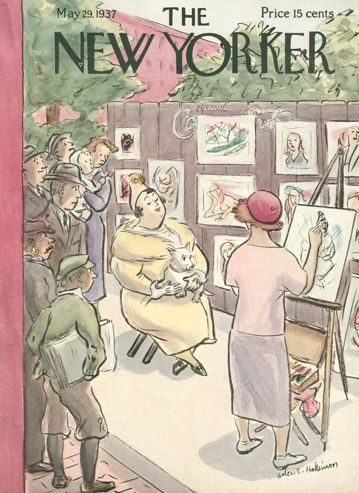 Обложка The New Yorker, 29 мая 1937, художник Хелен Э. Хокинсон
