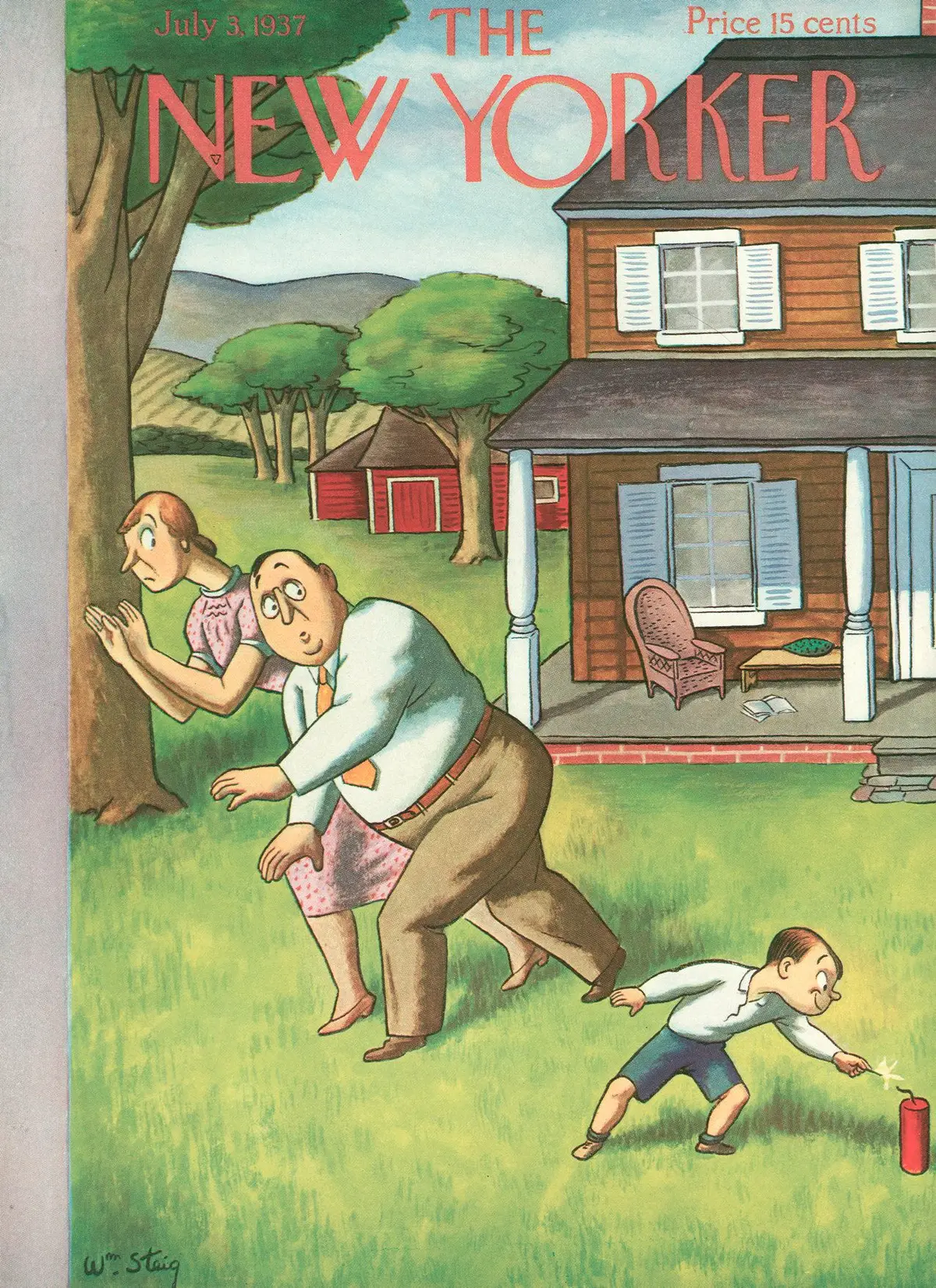 Обложка The New Yorker, 3 июля 1937, художник Уильям Стейг