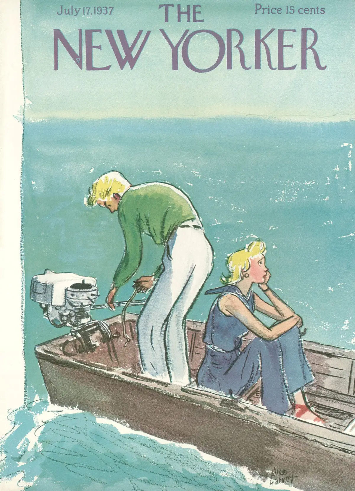 Обложка The New Yorker, 17 июля 1937, художник Элис Харви