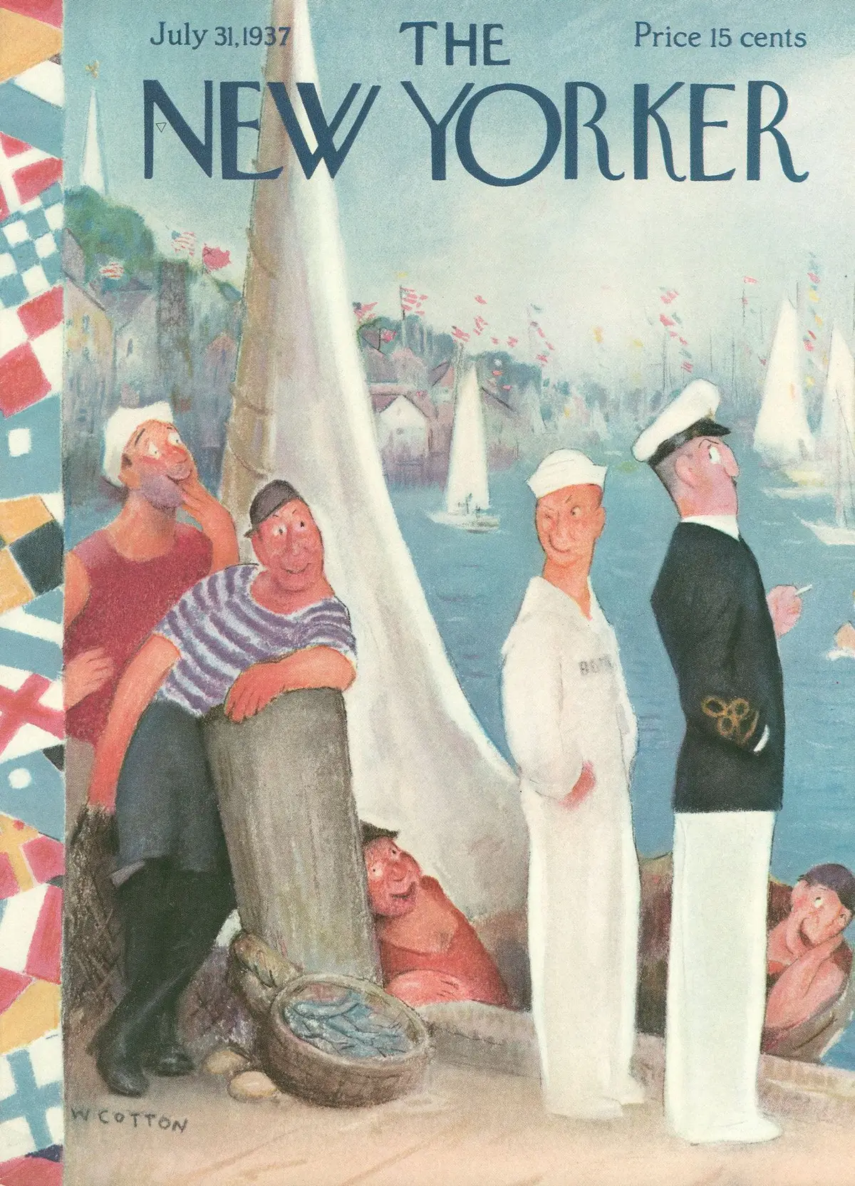 Обложка The New Yorker, 31 июля 1937, художник Уильям Коттон