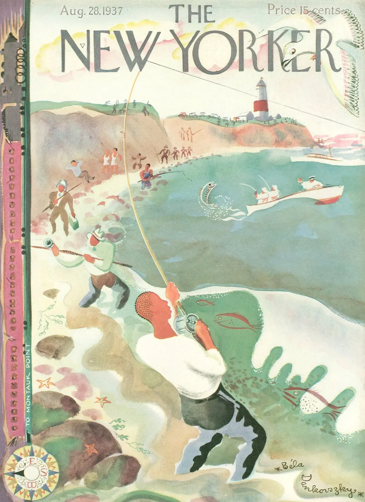 Обложка The New Yorker, 28 августа 1937, художник Бела Данковски