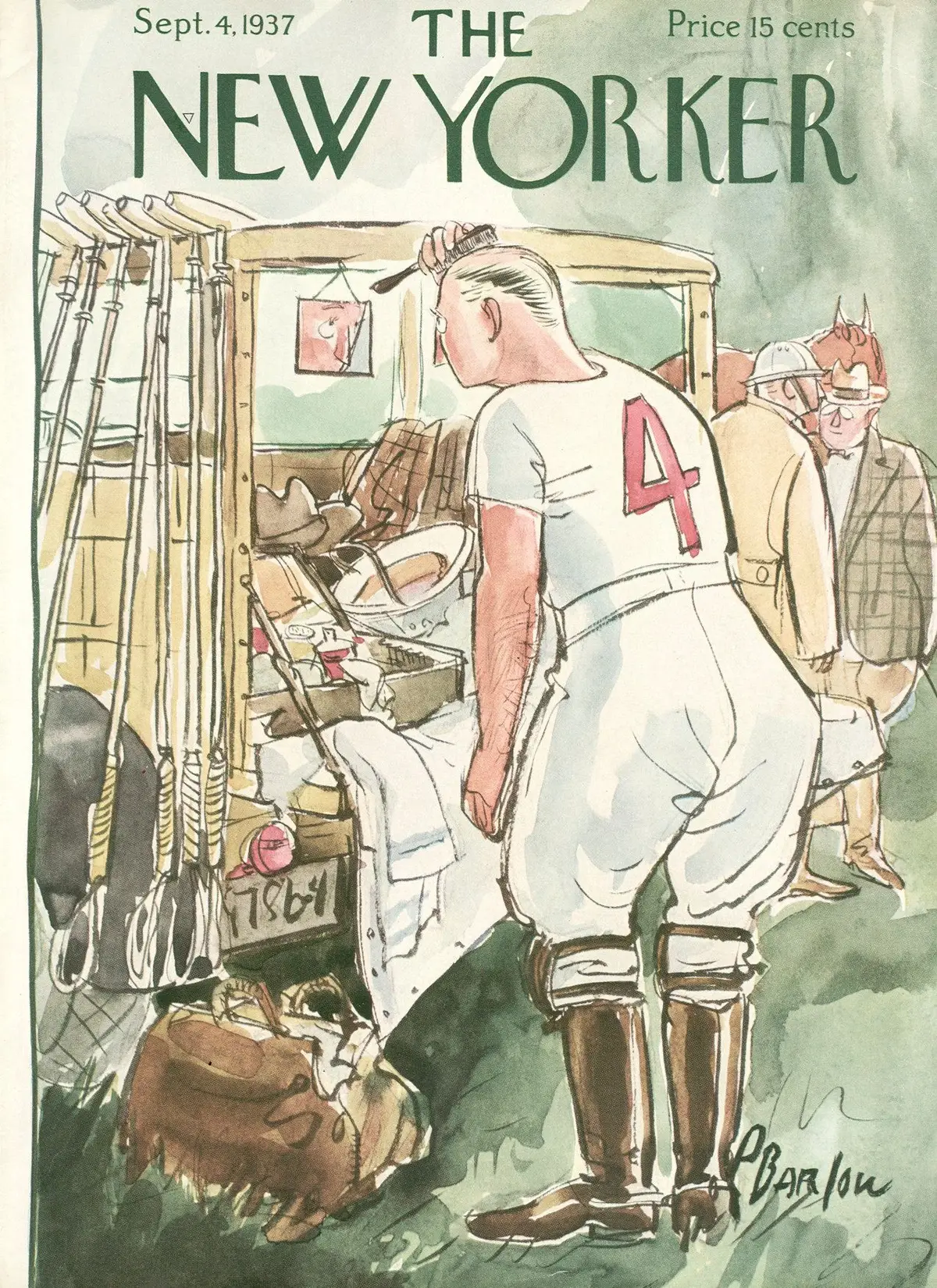Обложка The New Yorker, 4 сентября 1937, художник Перри Барлоу