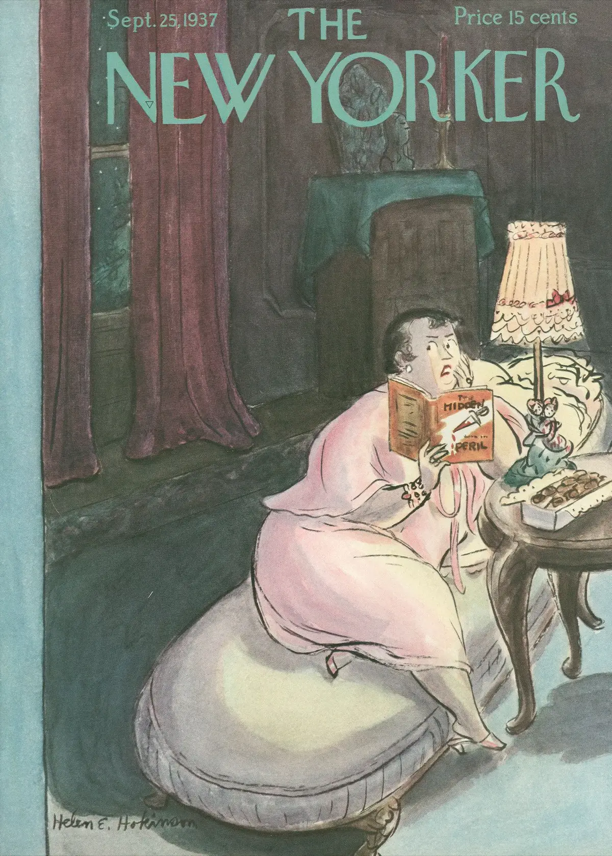 Обложка The New Yorker, 25 сентября 1937, художник Хелен Э. Хокинсон