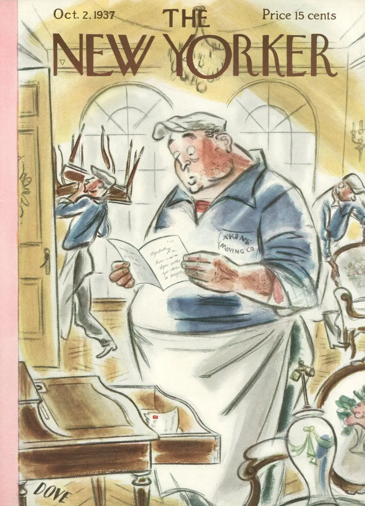 Обложка The New Yorker, 2 октября 1937, художник Леонард Дав