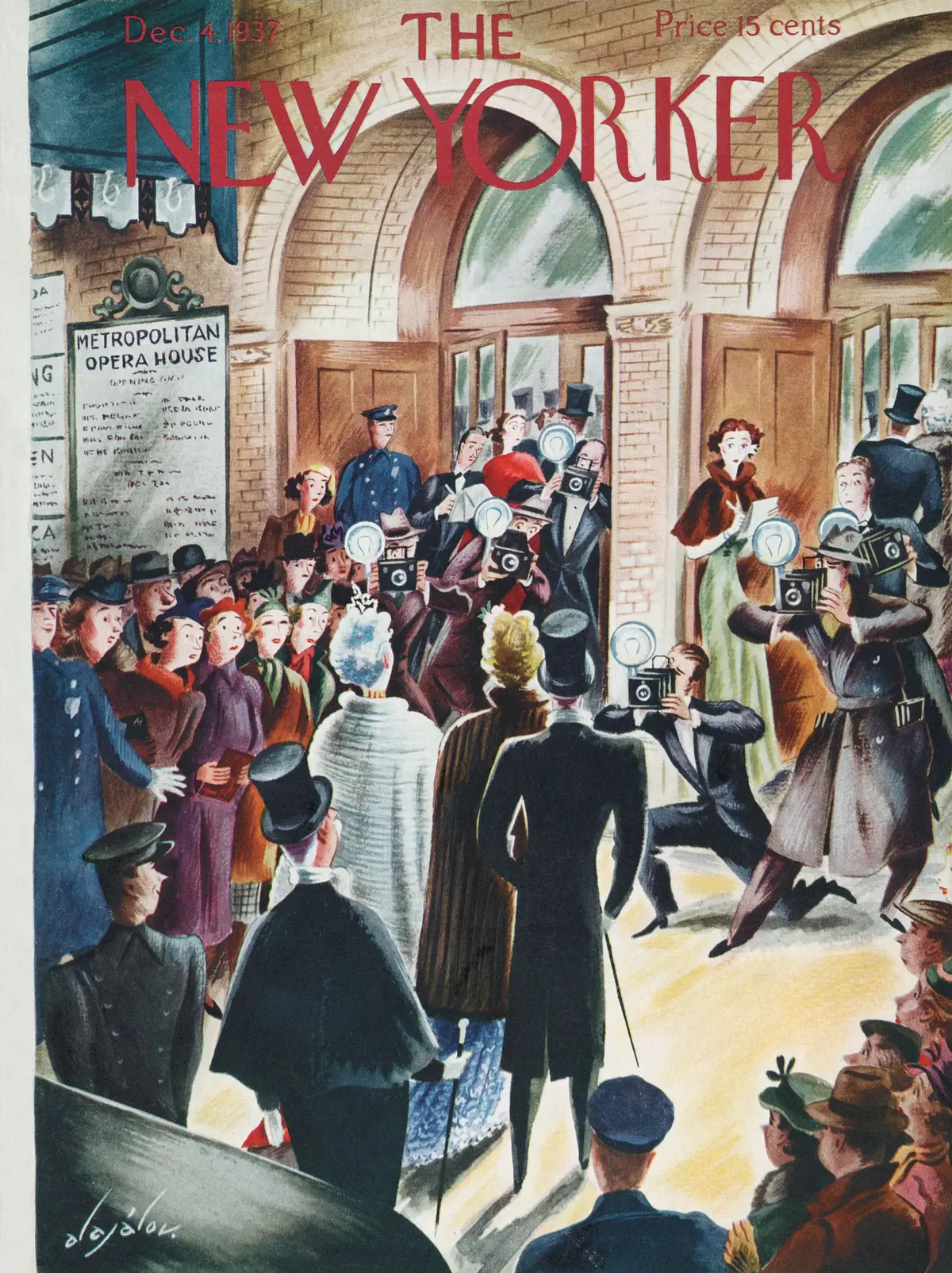 Обложка The New Yorker, 4 декабря 1937, художник Константин Алажалов